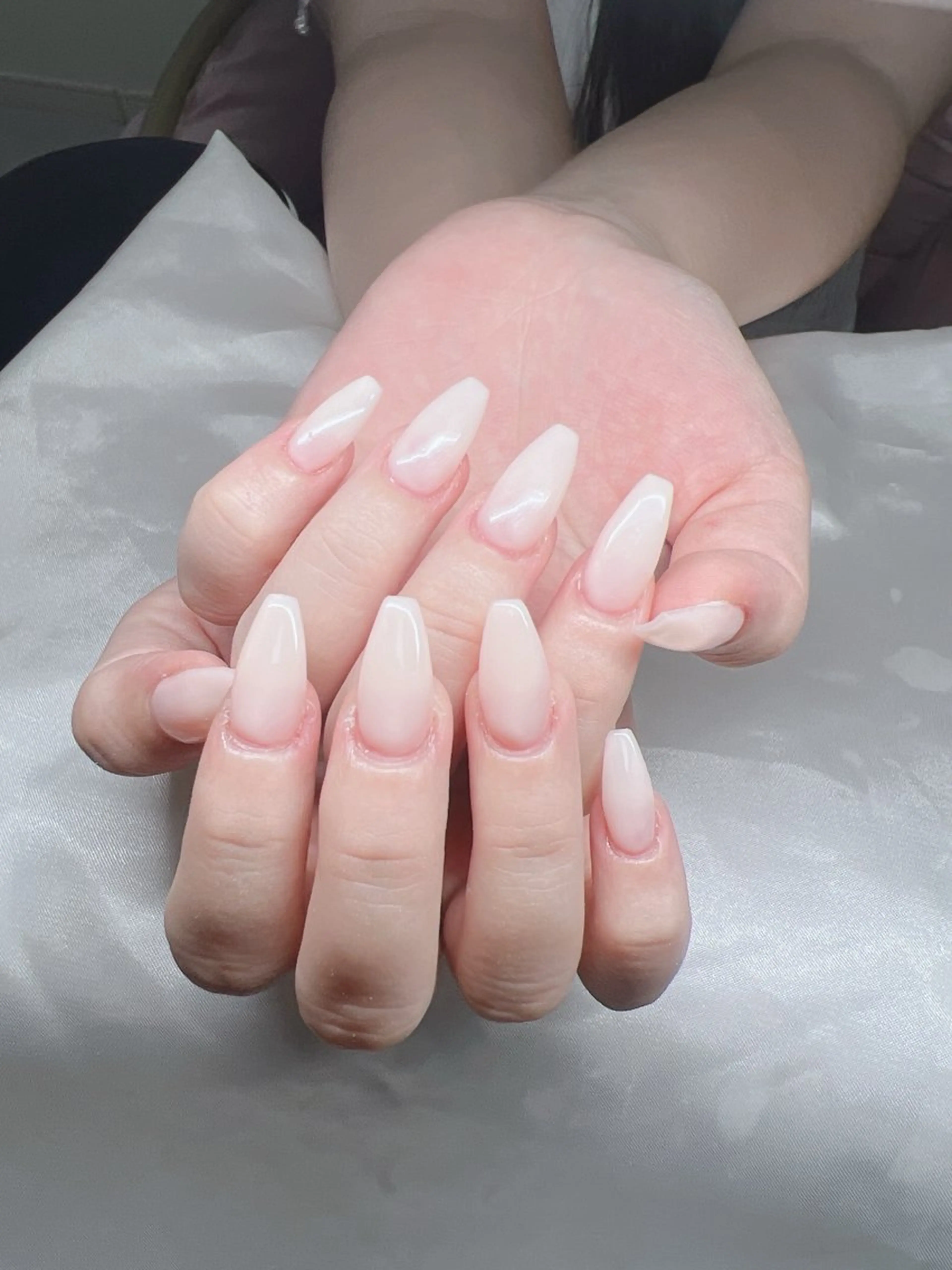 ネイル 長さ出し グラデーション キラキラネイル マグネットネイル ニュアンスネイル ハンドネイル Lee Nails チップ長さだし専門店のネイルデザイン