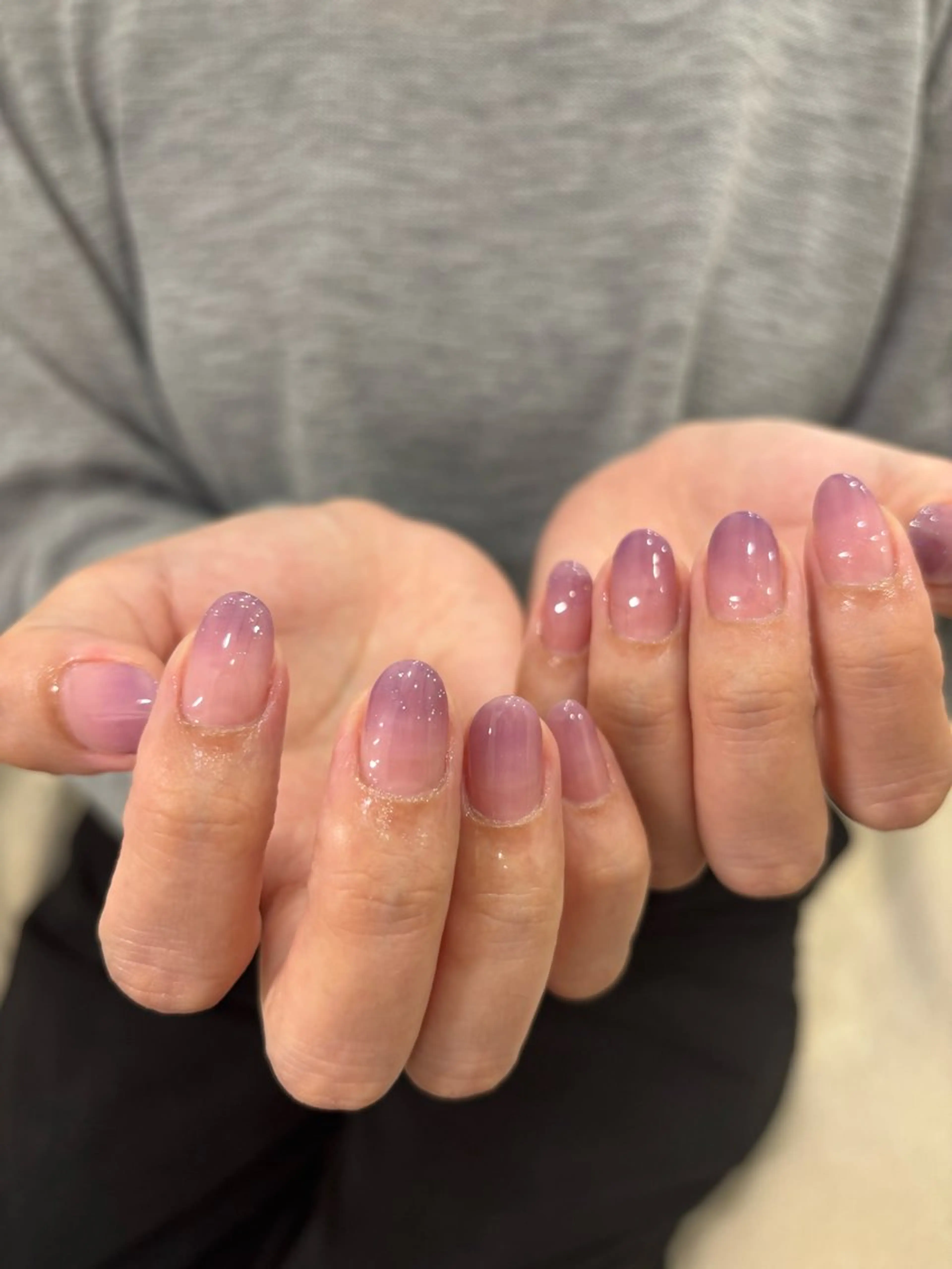 ネイル グラデーション ラメ(グリッター) THREE.所属・THREE nailのネイルデザイン