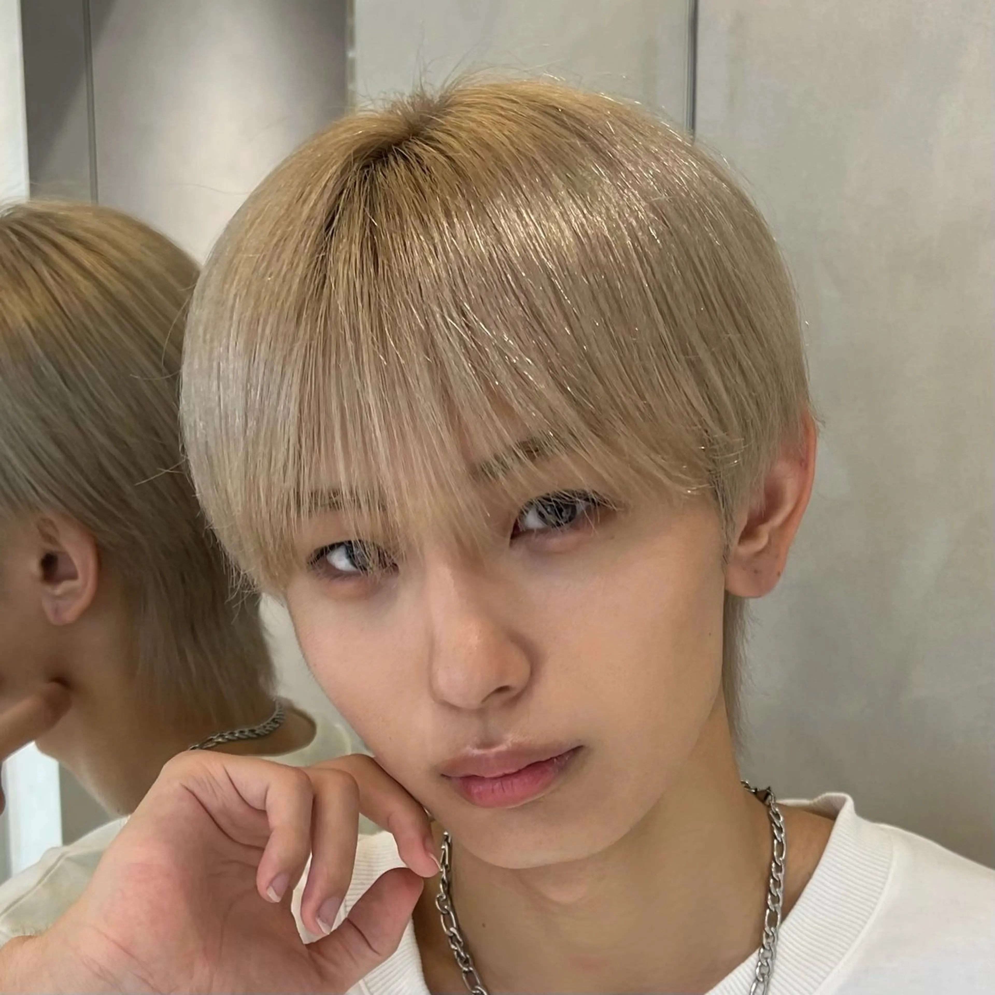 カラー メンズ メンズ韓国風 マッシュ シースルーマッシュ カット ヘアカラー トリートメント 【メンズ特化✨】 縮毛矯正/千原涼麻のヘアスタイル