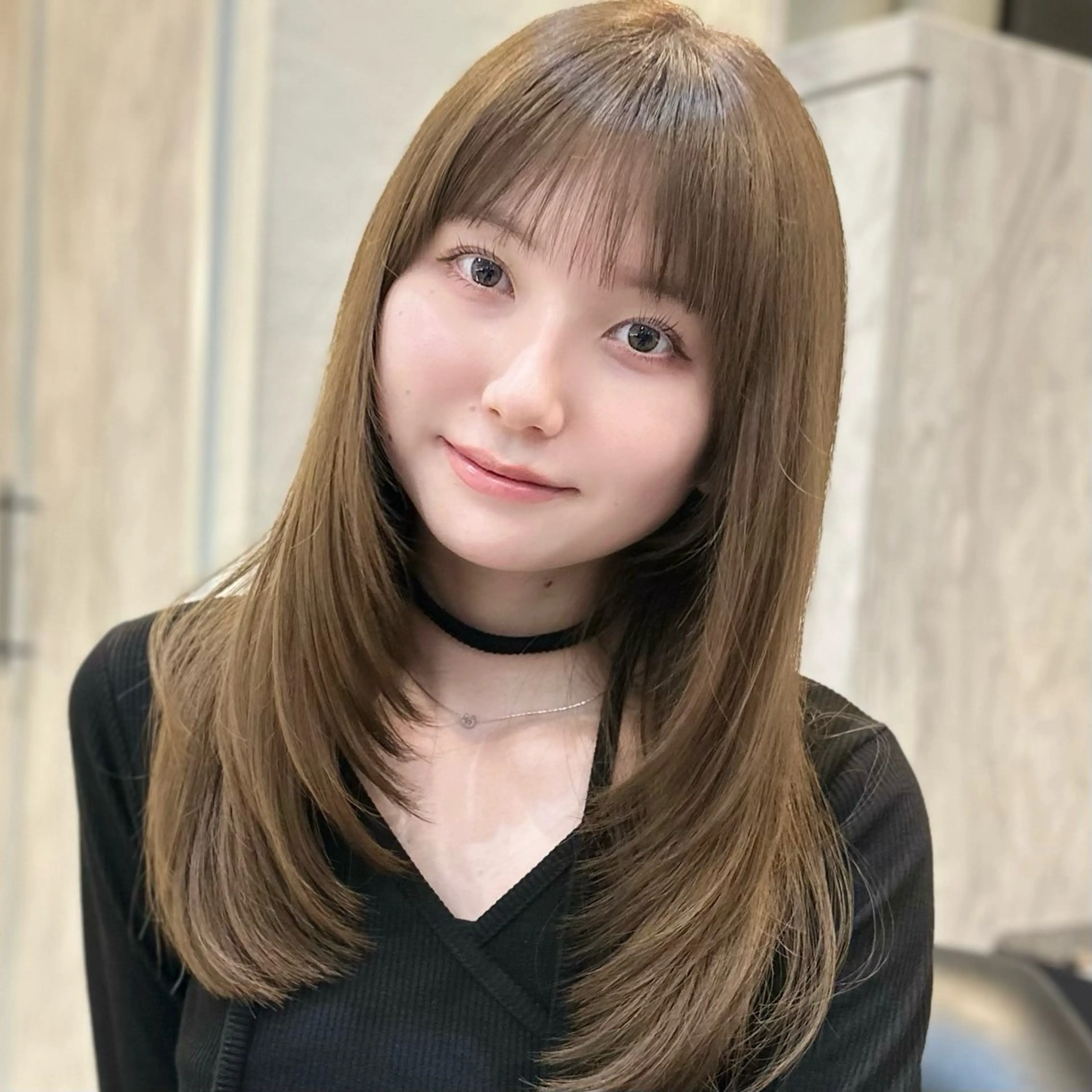 ミディアム カット 🌹ハッシュカット、 レイヤー韓国ヘア🌹のヘアスタイル