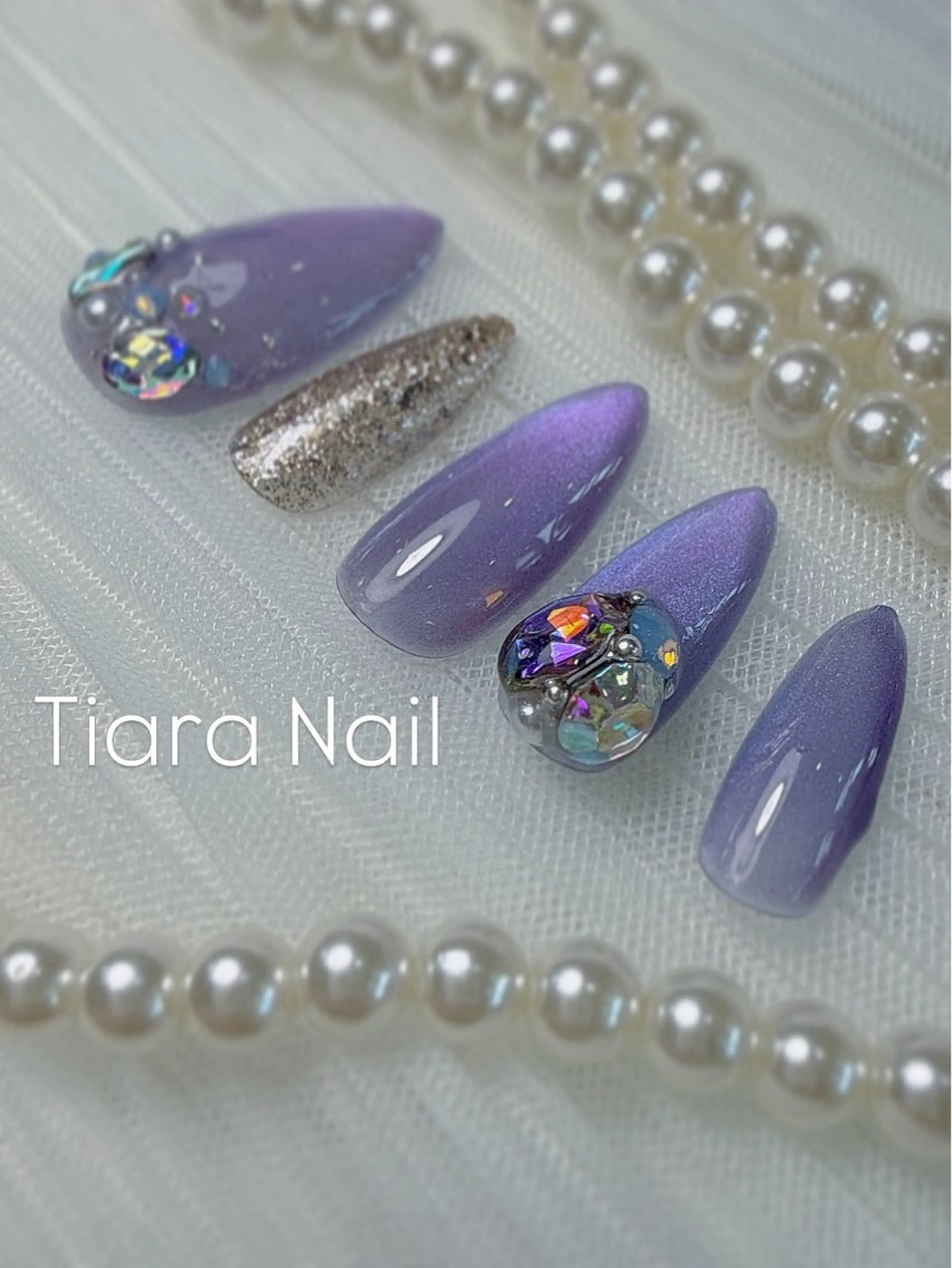 ネイル ハンドネイル フットネイル Tiara Nail & Eye 本店所属・福岡⭐︎春吉 tiara nailのネイルデザイン
