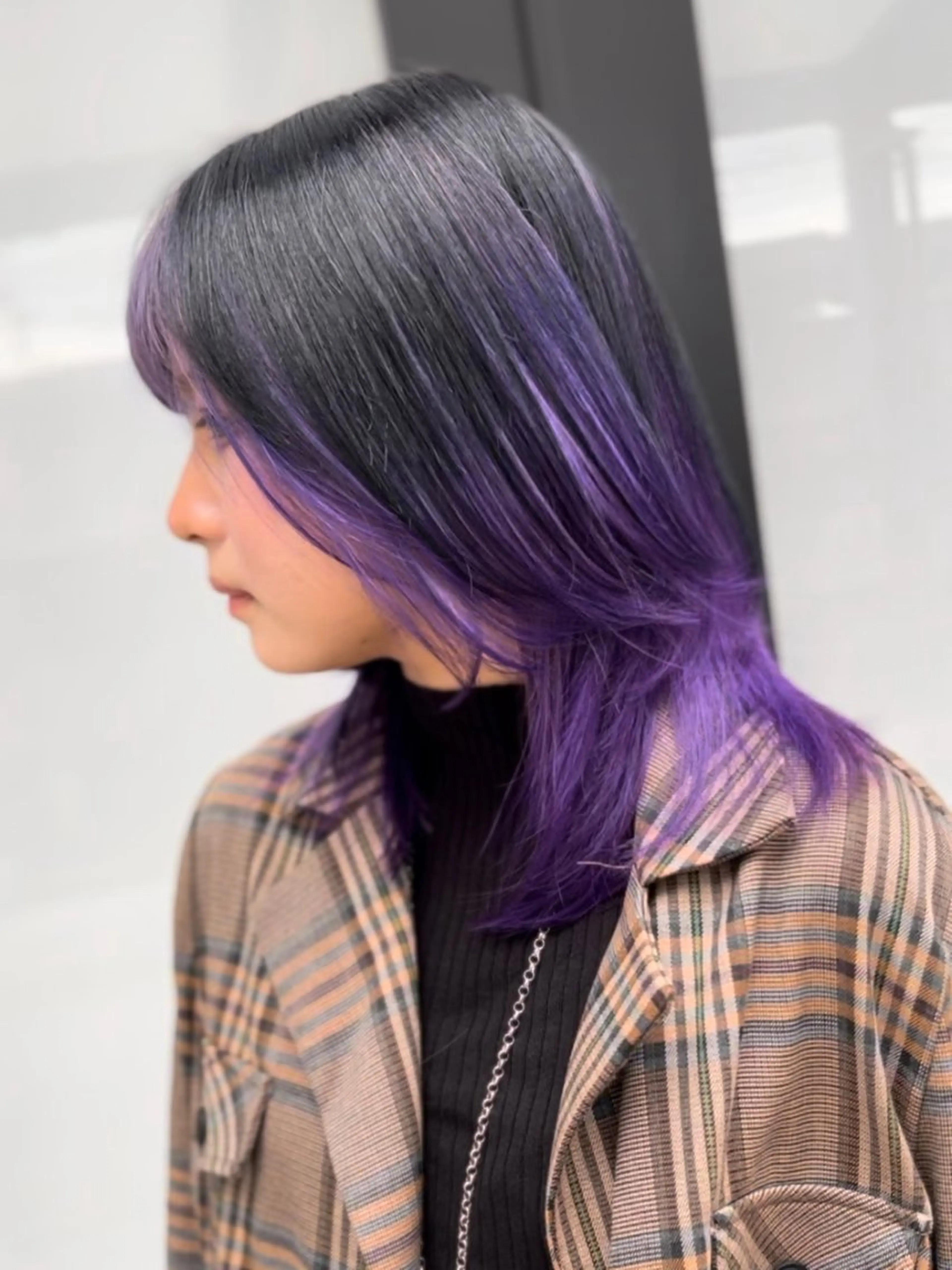 ミディアム カラー ブリーチ 透明感カラー 髪質改善 トリートメント ヘアカラー ブリーチカラー/ 岩破瑞希のヘアスタイル