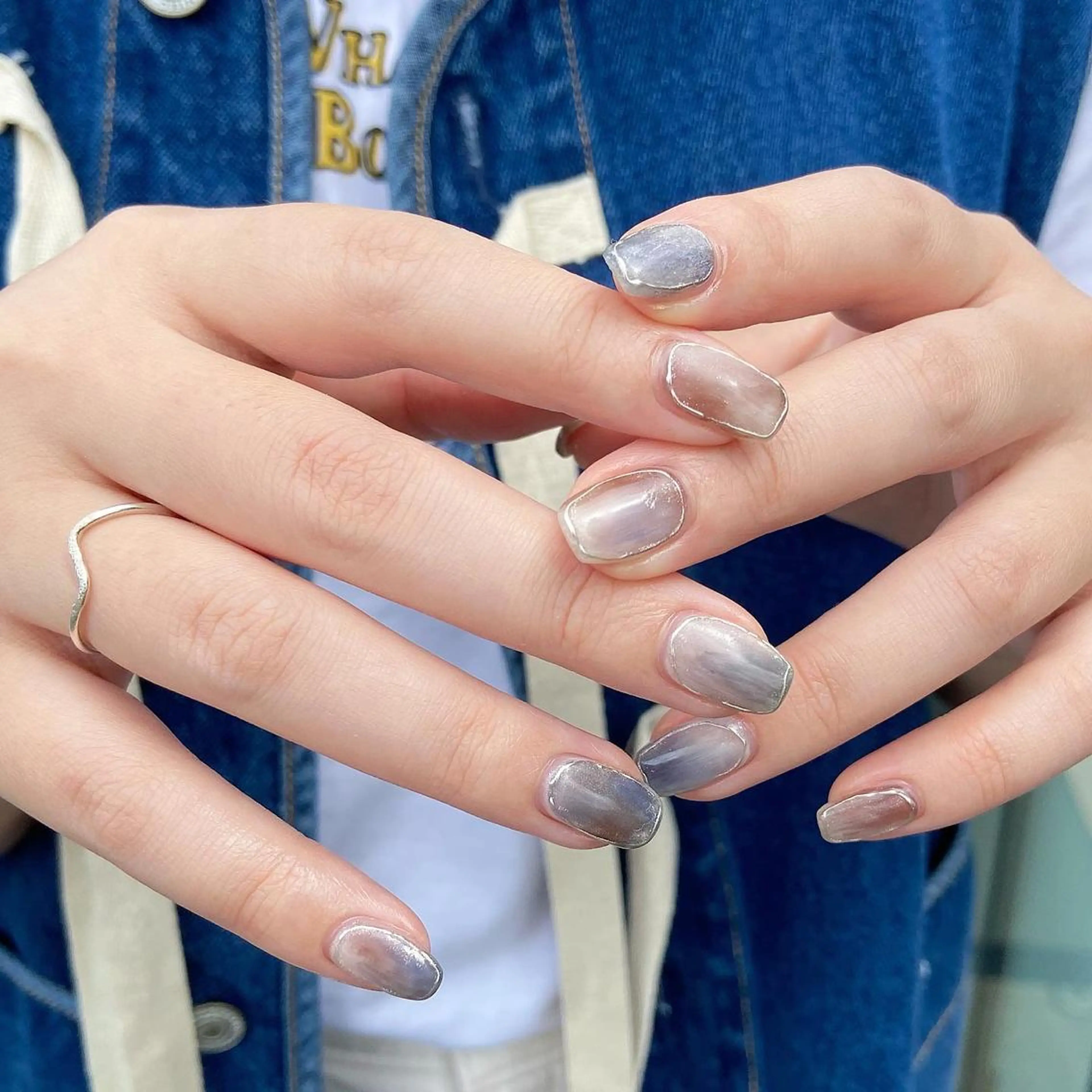 ネイル 𝕄𝕚𝕪𝕦🤍 自由が丘⌇パラジェルのネイルデザイン