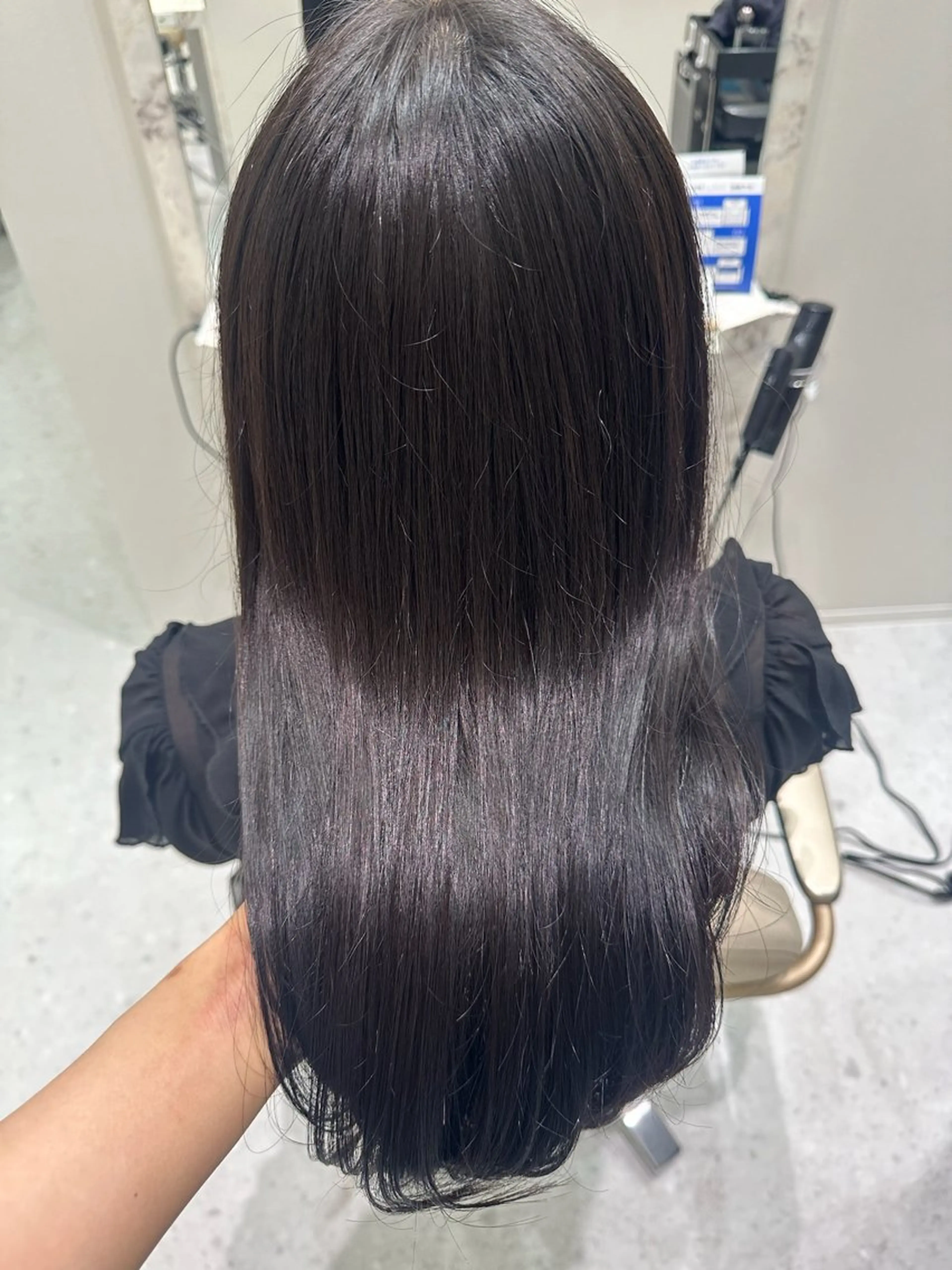 ロング カラー カット ヘアカラー 縮毛矯正 トリートメント 韓国レイヤー✨ yasuko銀座のヘアスタイル