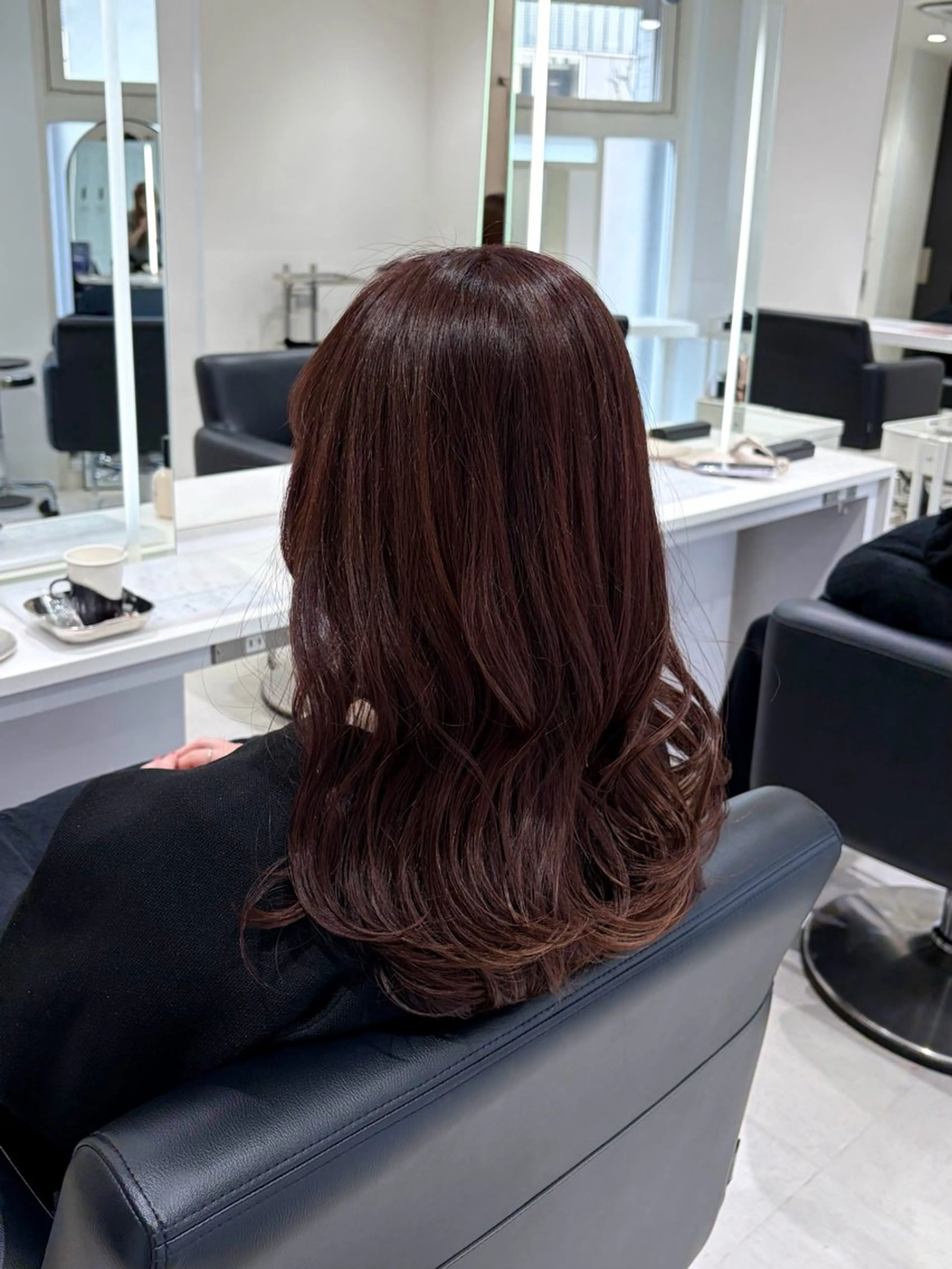 セミロング カラー ヘアカラー トリートメント ヘアセット グレージュ/ベージュ /経堂/sana🌱のヘアスタイル