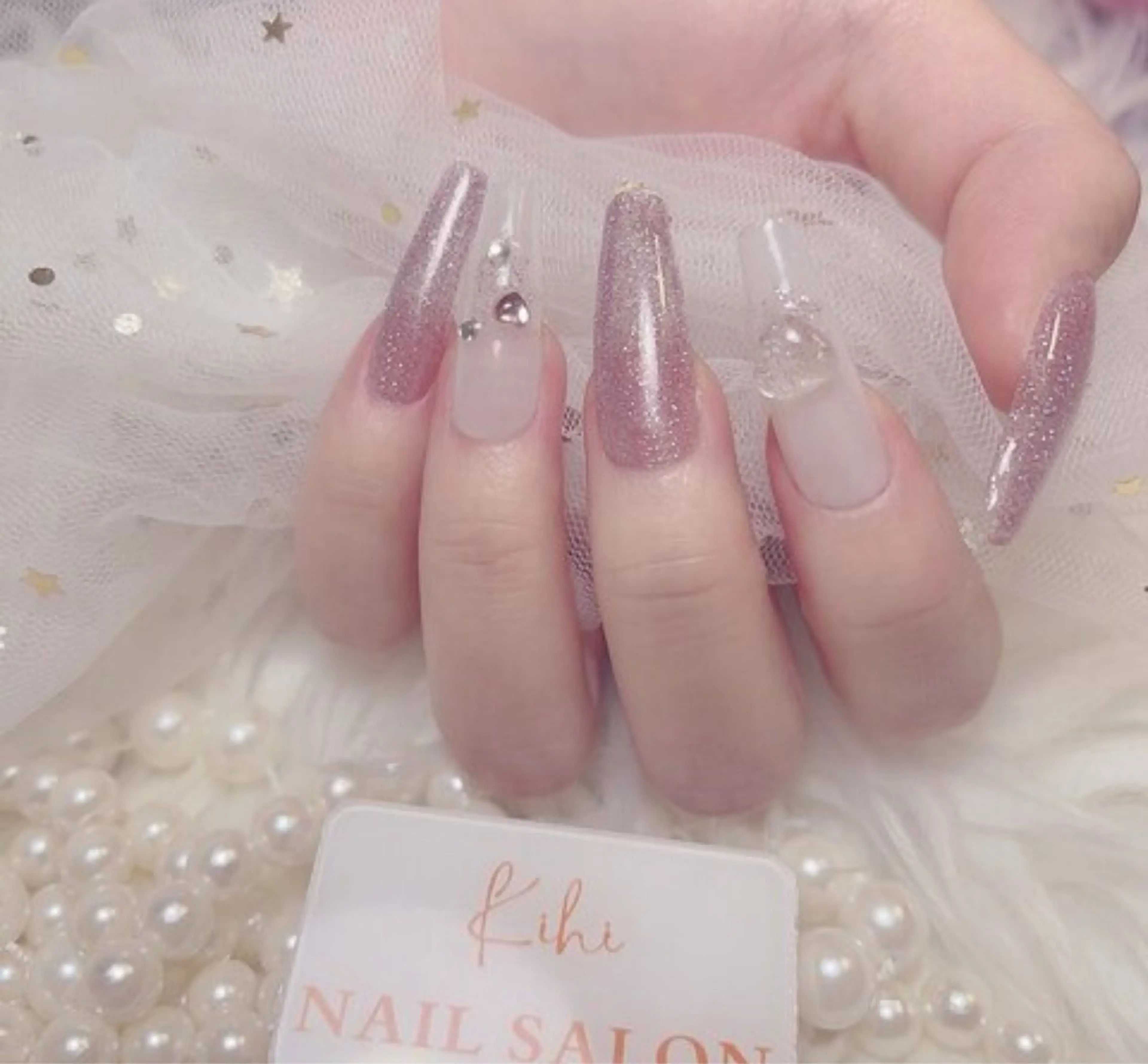 ネイル アートネイル フレンチネイル ジェルネイル グラデーション 韓国ネイル 村中 ハナのネイルデザイン