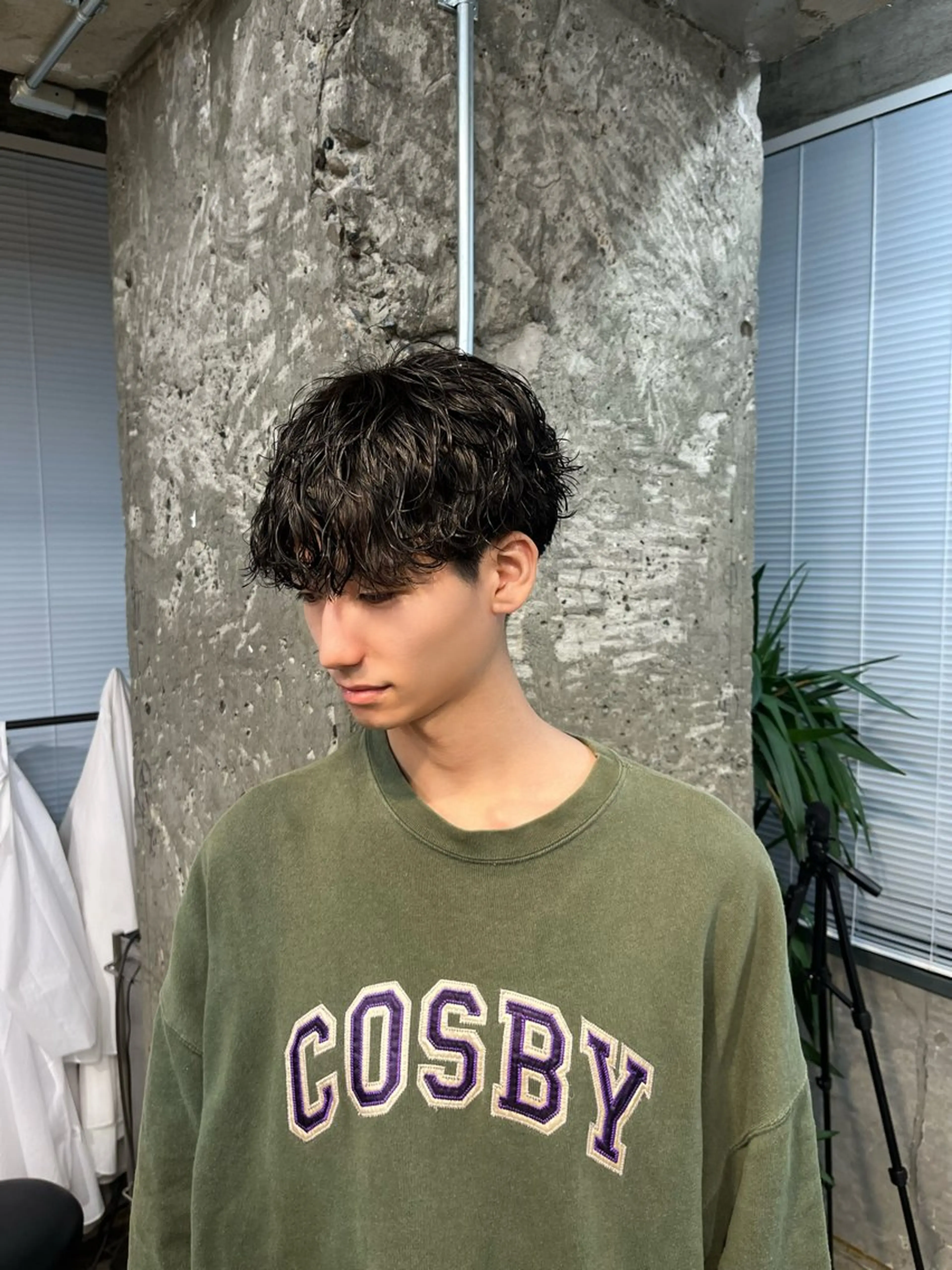 パーマ メンズ カット パーマ ノヤマ マナのヘアスタイル