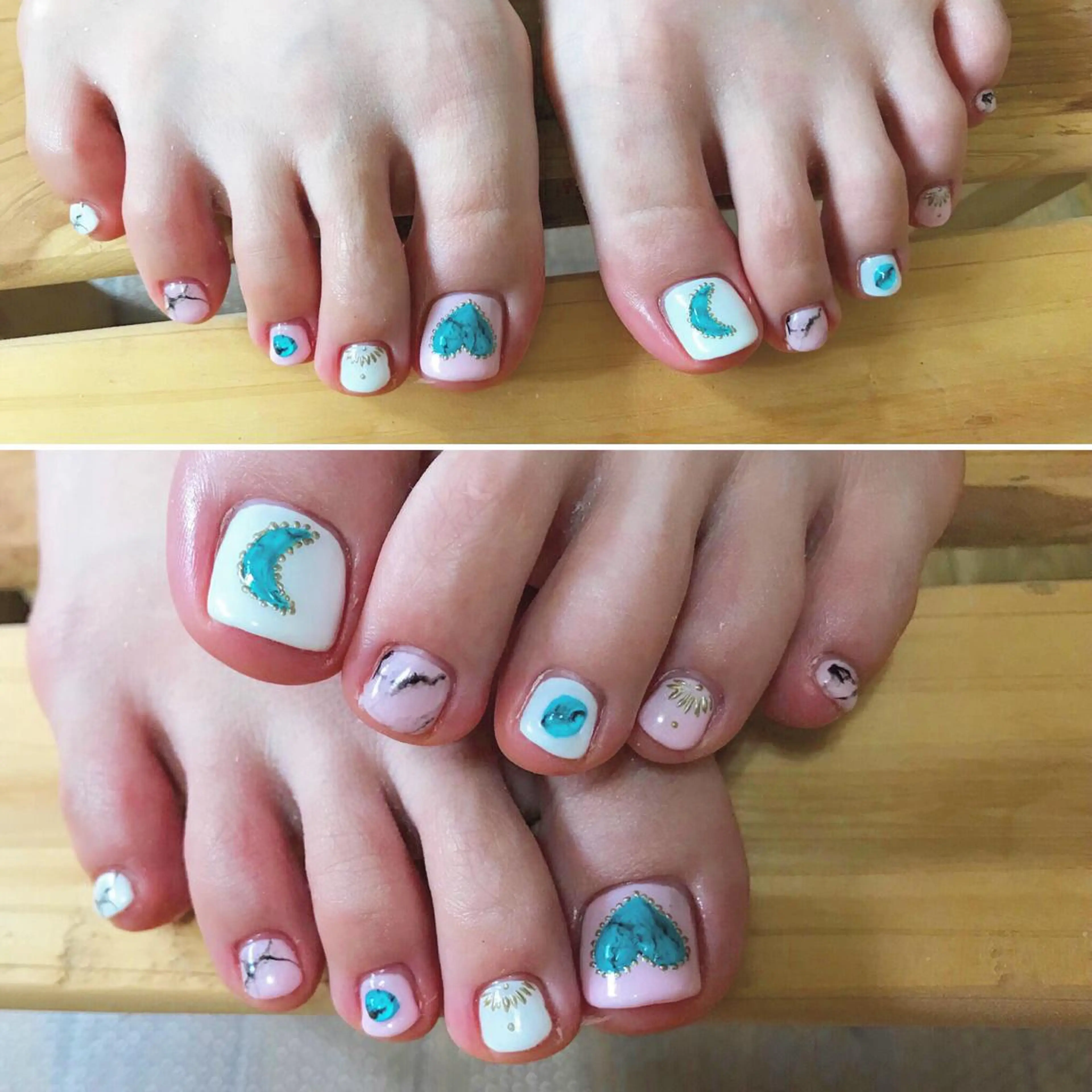 ネイル フットネイル シンプルネイル 春ネイル 夏ネイル ホワイト ネイル フフラ所属・nail fufla ♡yamane♡のネイルデザイン