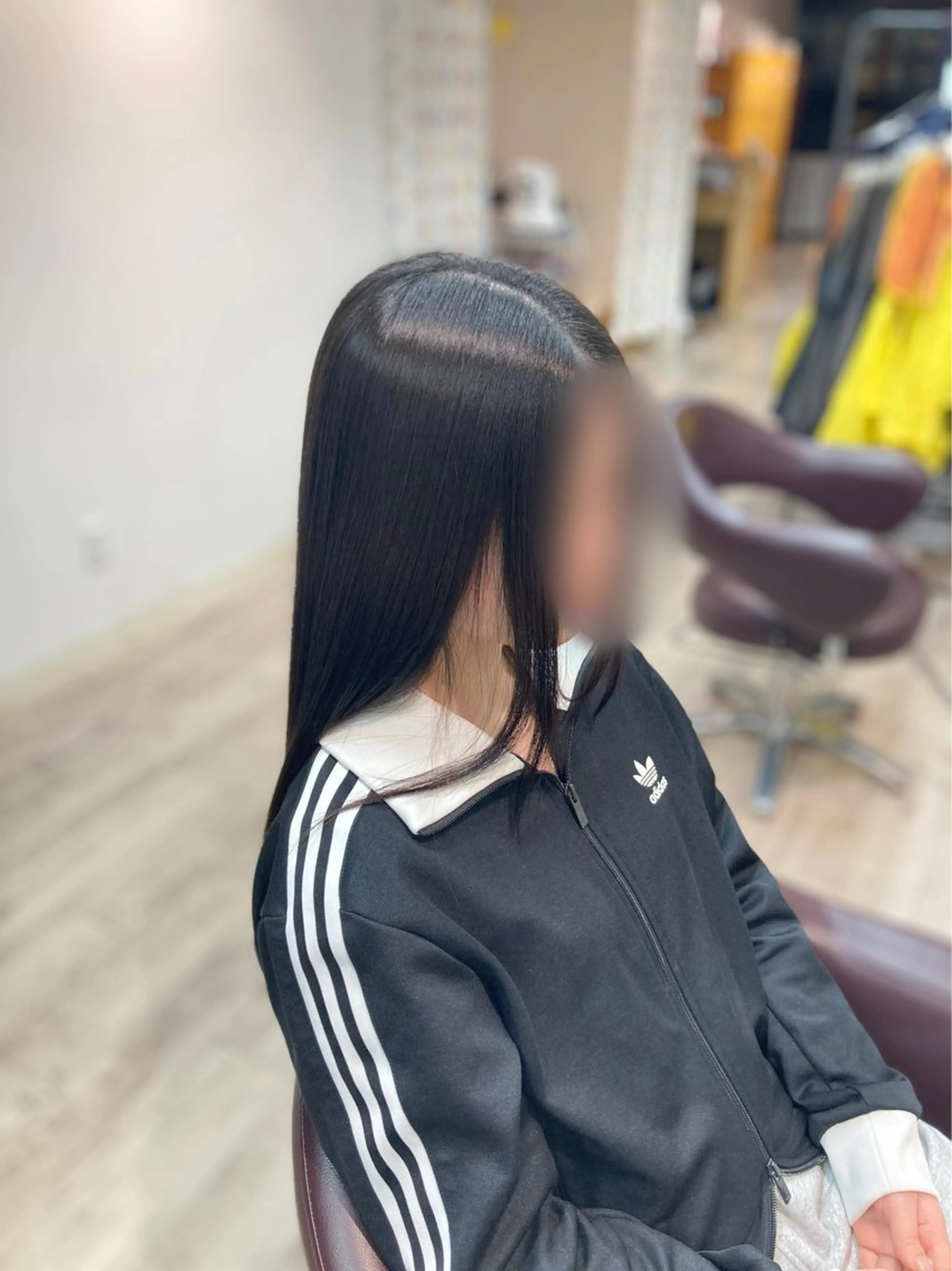 ロング 縮毛矯正 佐藤 凛のヘアスタイル