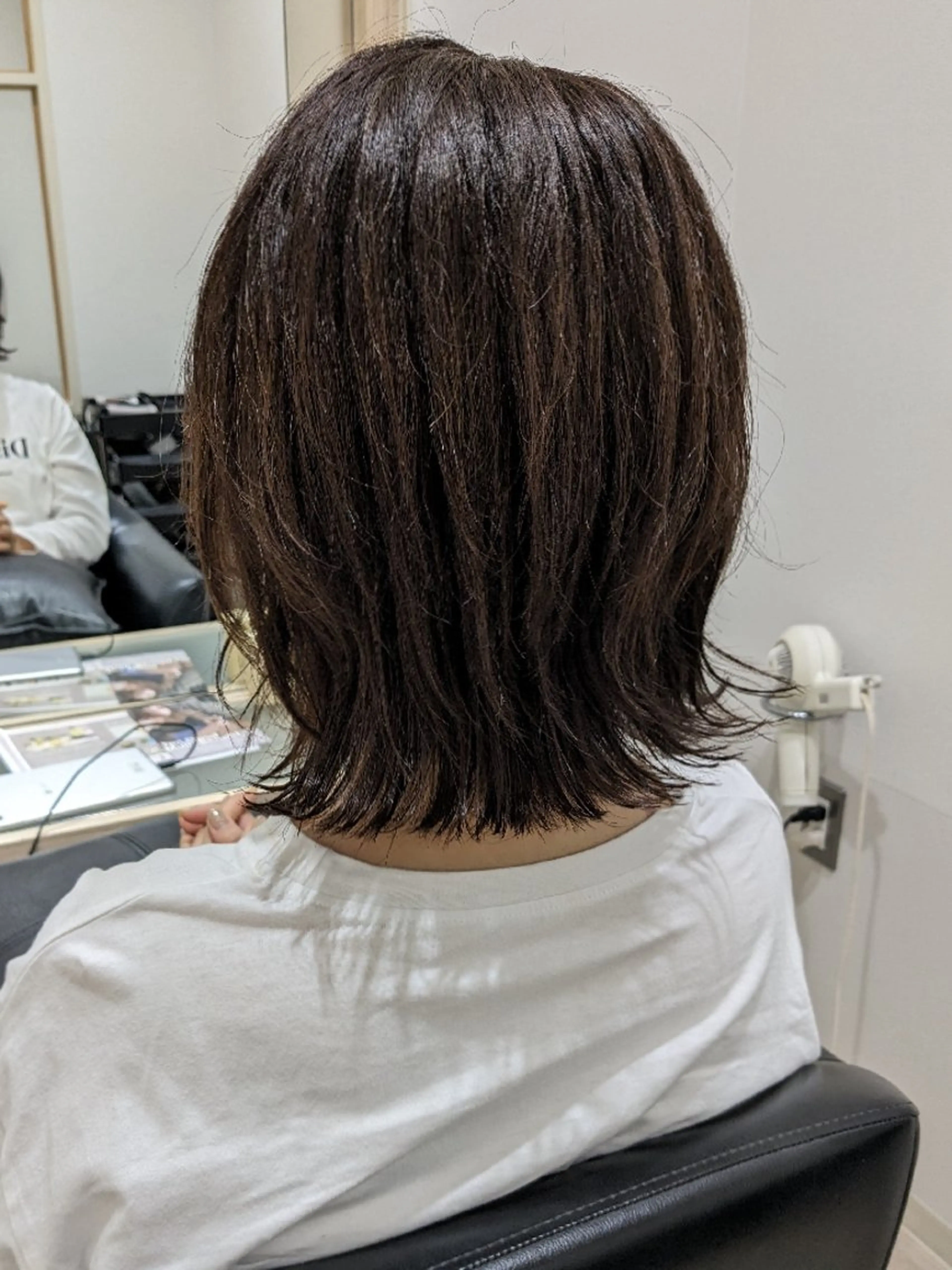 ミディアム 伸ばしかけ レイヤーカット カット ヘアカラー トリートメント tocca柏🍀 森満　早紀のヘアスタイル