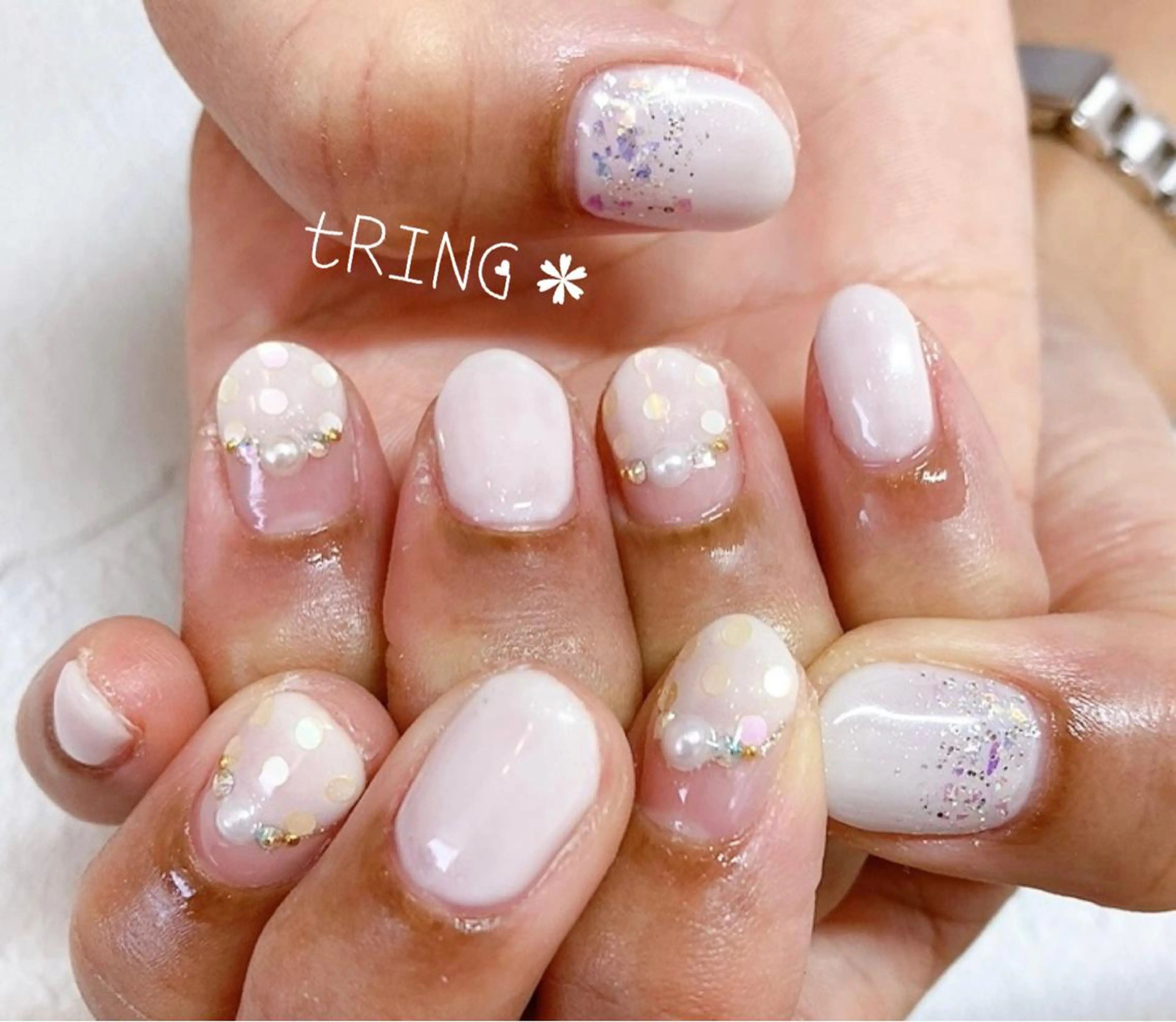 ネイル ハンドネイル tRING＊ しいの木台のネイルデザイン