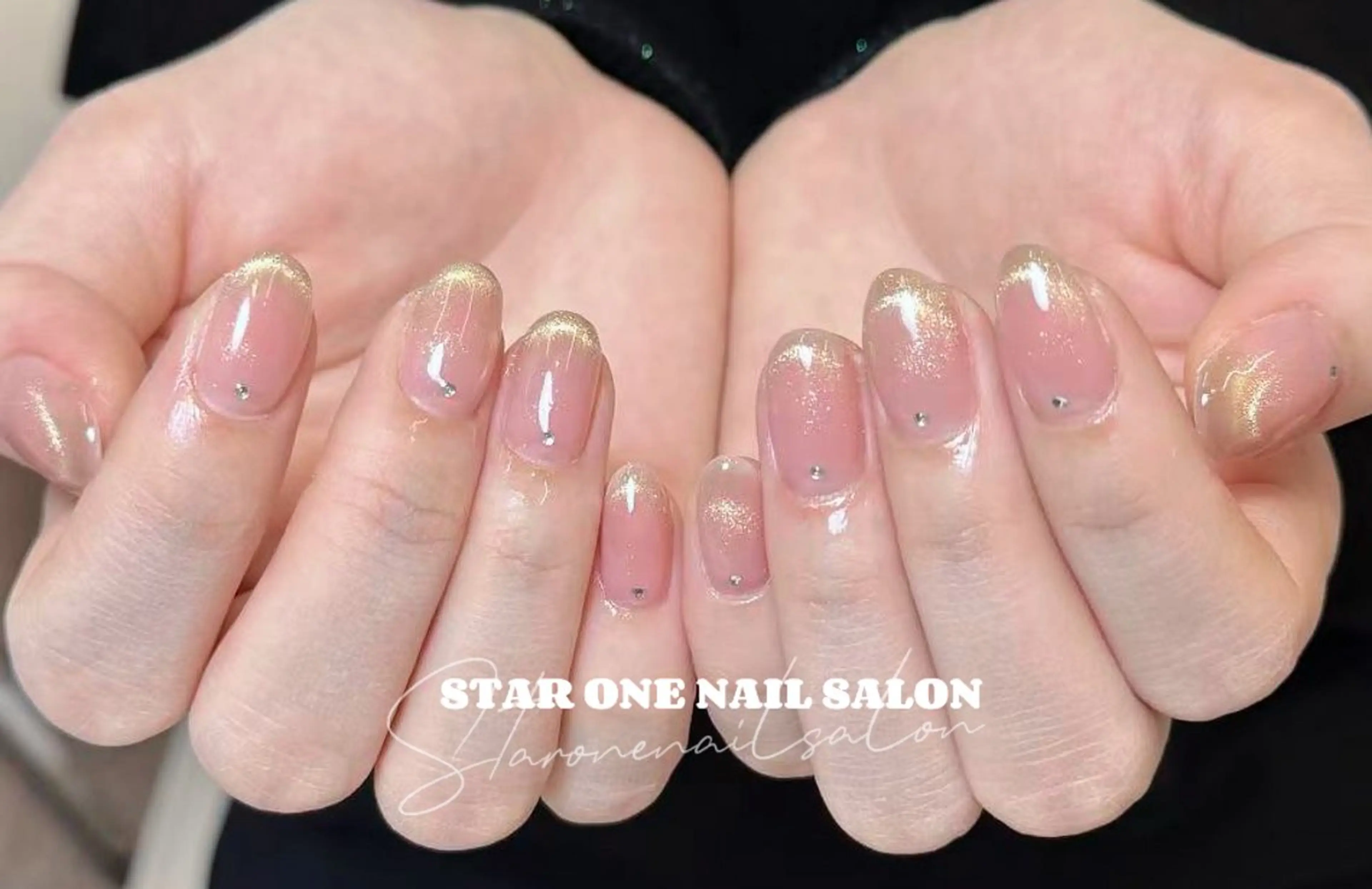 ネイル ハンドネイル 星 あみのネイルデザイン