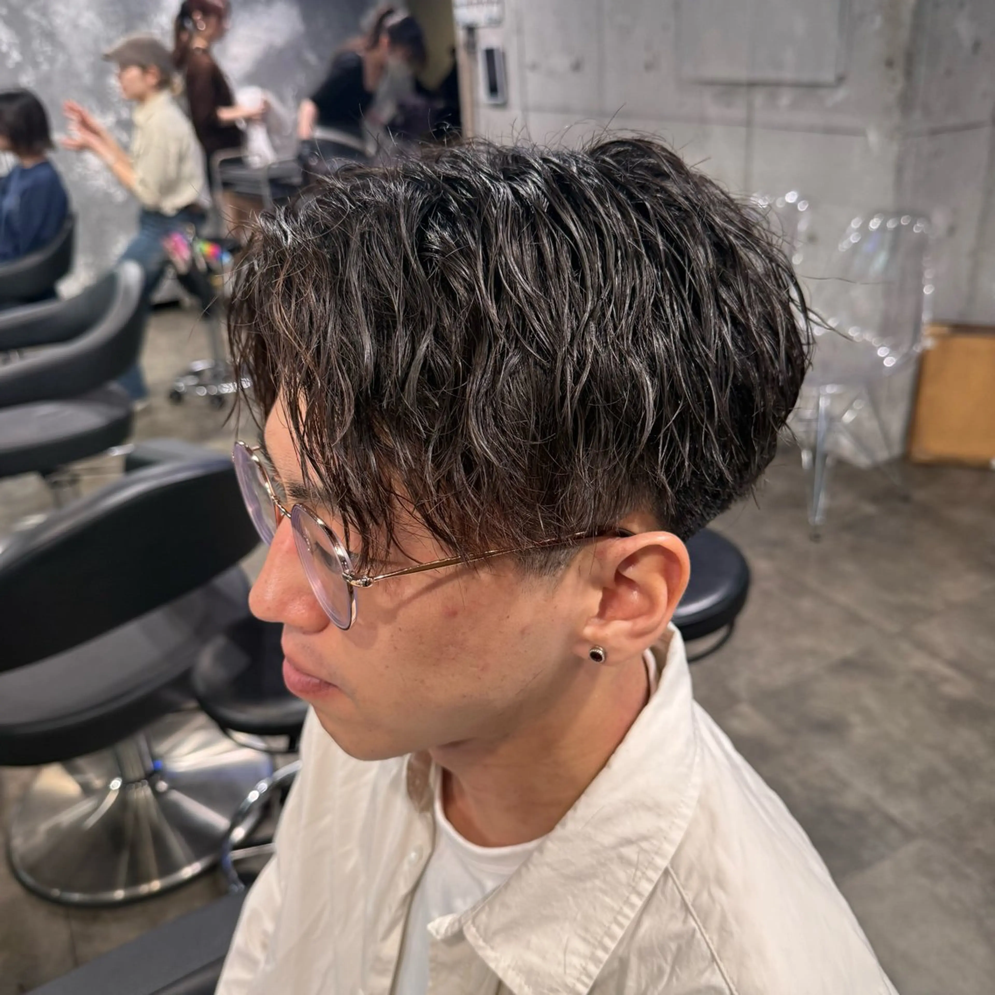 ショート カラー パーマ ヘアアレンジ メンズ キッズ 🔷横浜1のパーマ 職人🔷将太郎のヘアスタイル