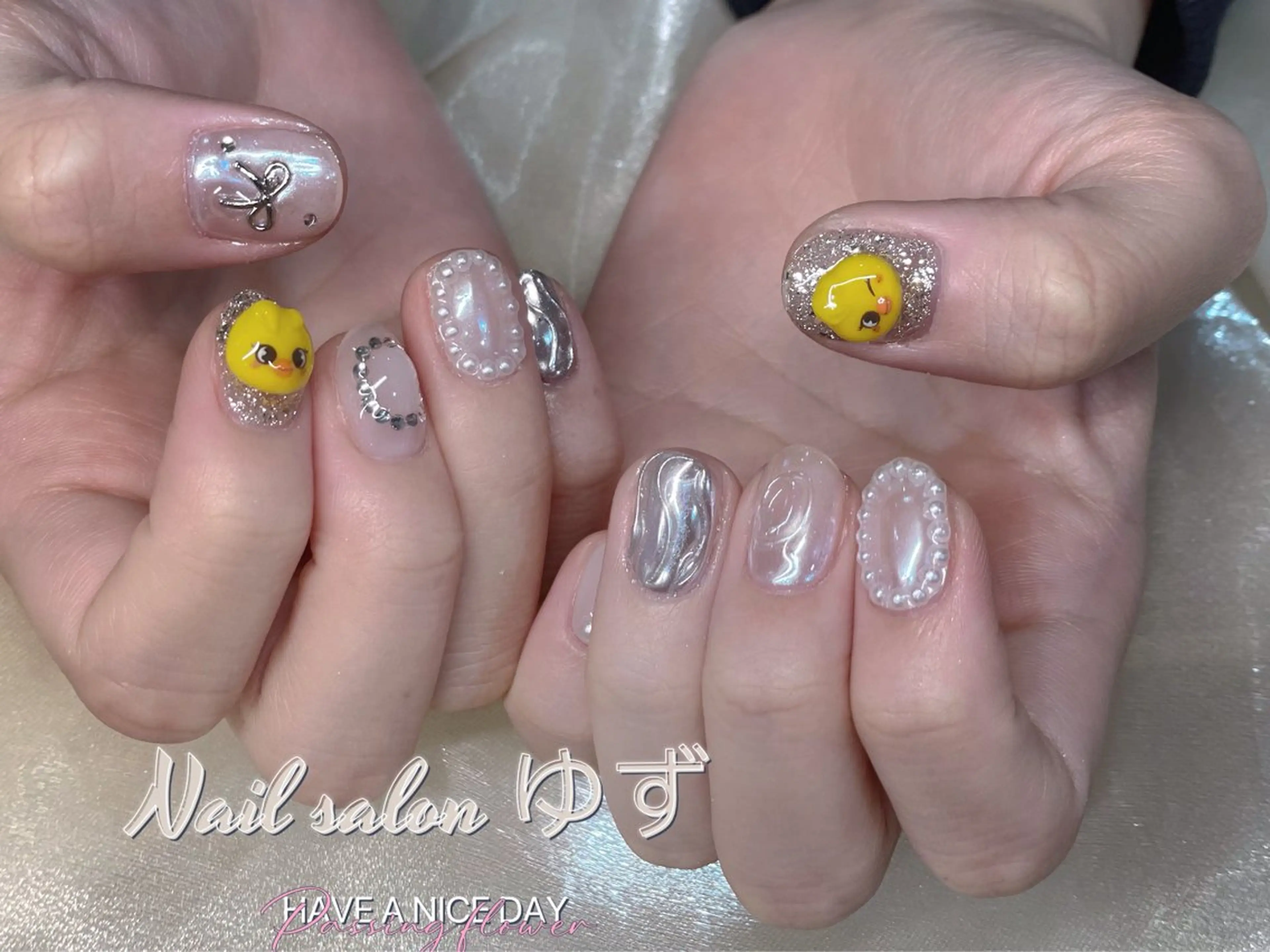 ネイル ジェルネイル 持ち込み ハンドネイル MAKI💚💚💚 秋葉原.のネイルデザイン