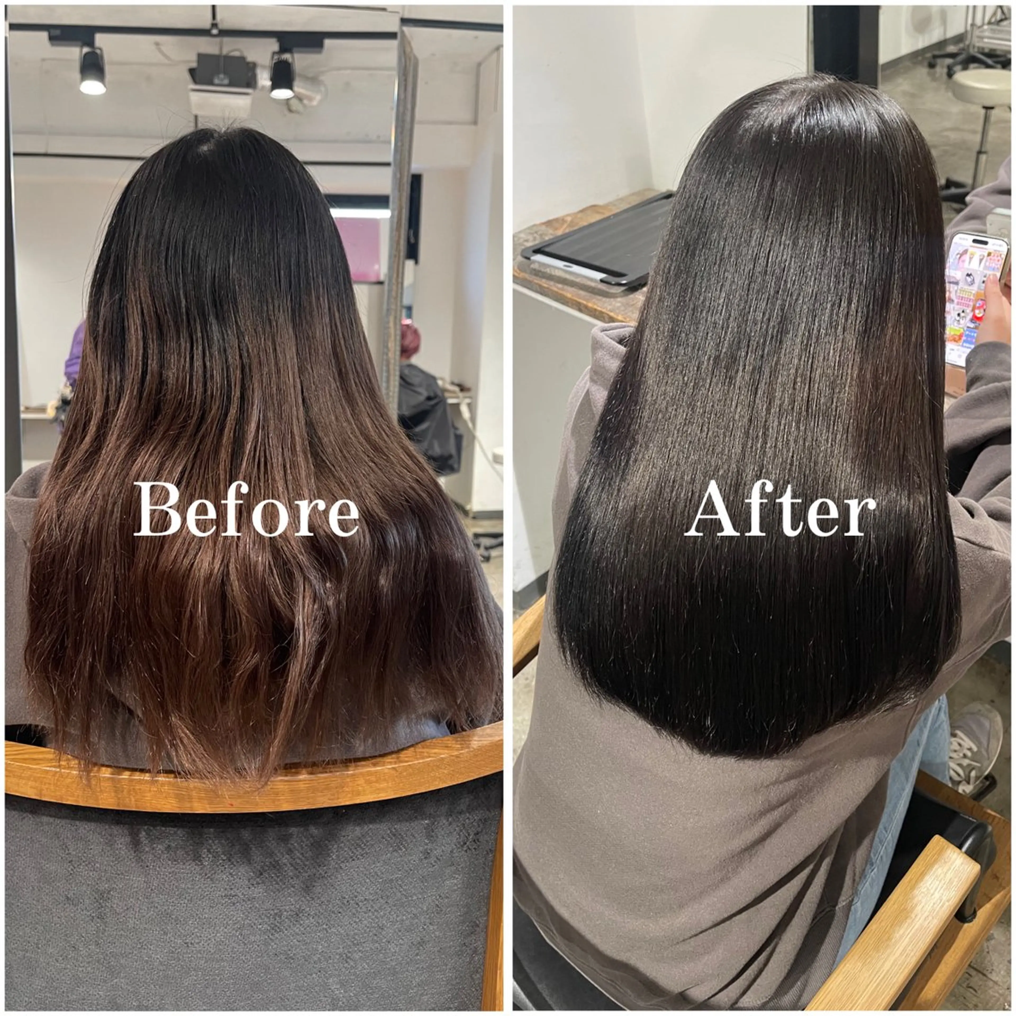 ロング カラー ブリーチ デザインカラー 似合わせカット 縮毛矯正 ムラ修正/ ハイトーン💖Riaのヘアスタイル