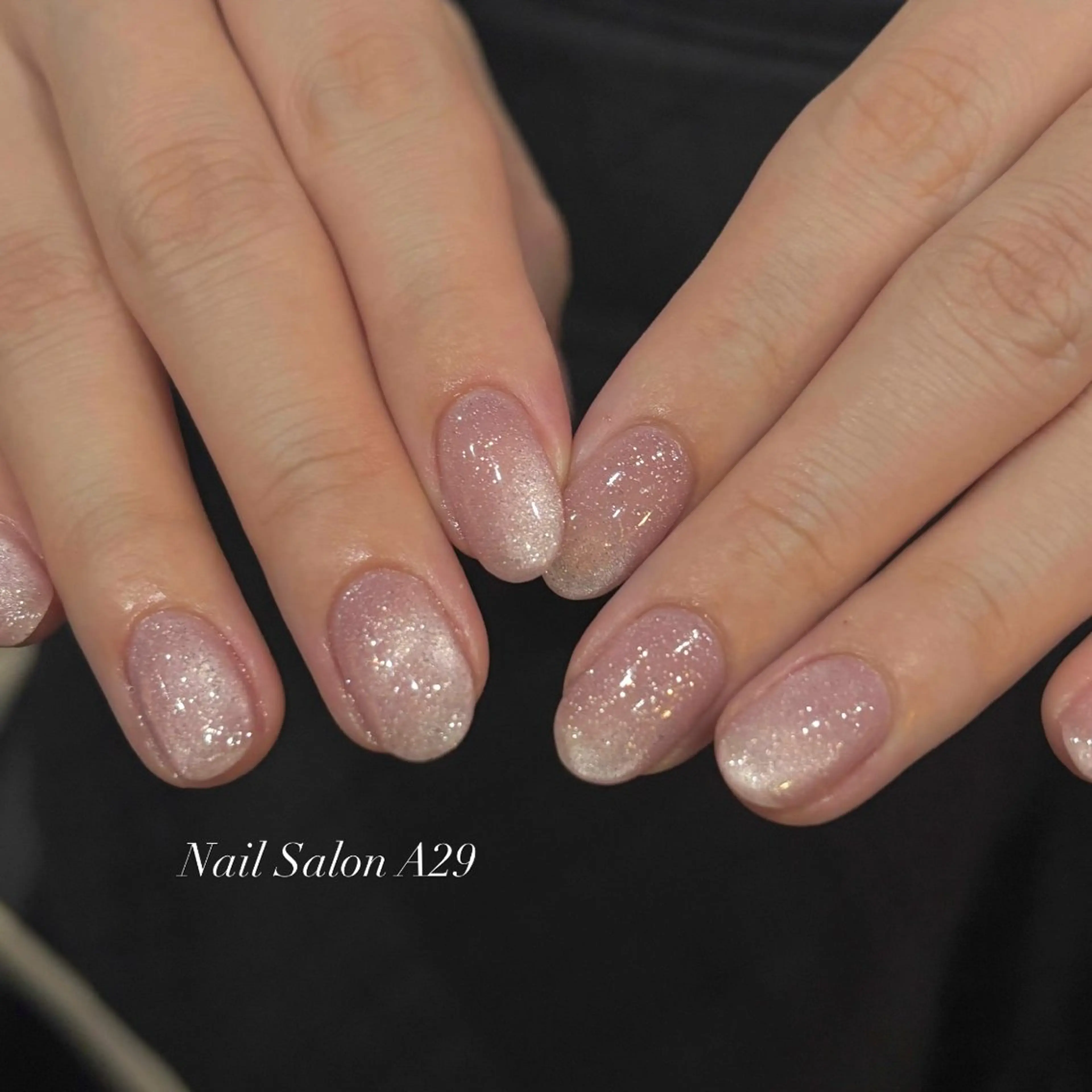 ネイル キラキラネイル マグネットネイル ワンカラーネイル ハンドネイル Nail Salon A29所属・Nail Salon A29/Ayaのネイルデザイン