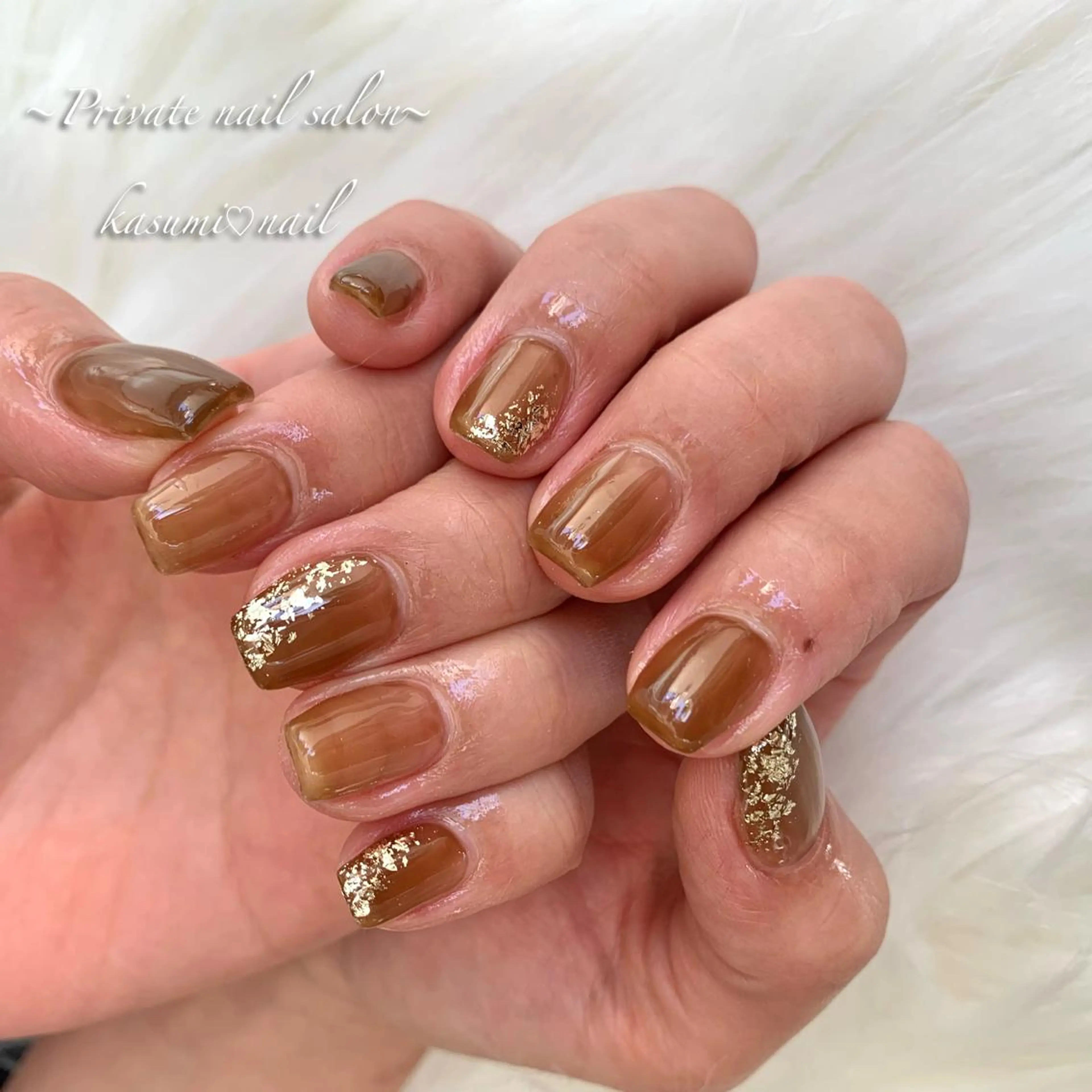 ネイル アートネイル ラメ(グリッター) マグネットネイル ミラーネイル 持ち込み KASUMI♡ Nailのネイルデザイン