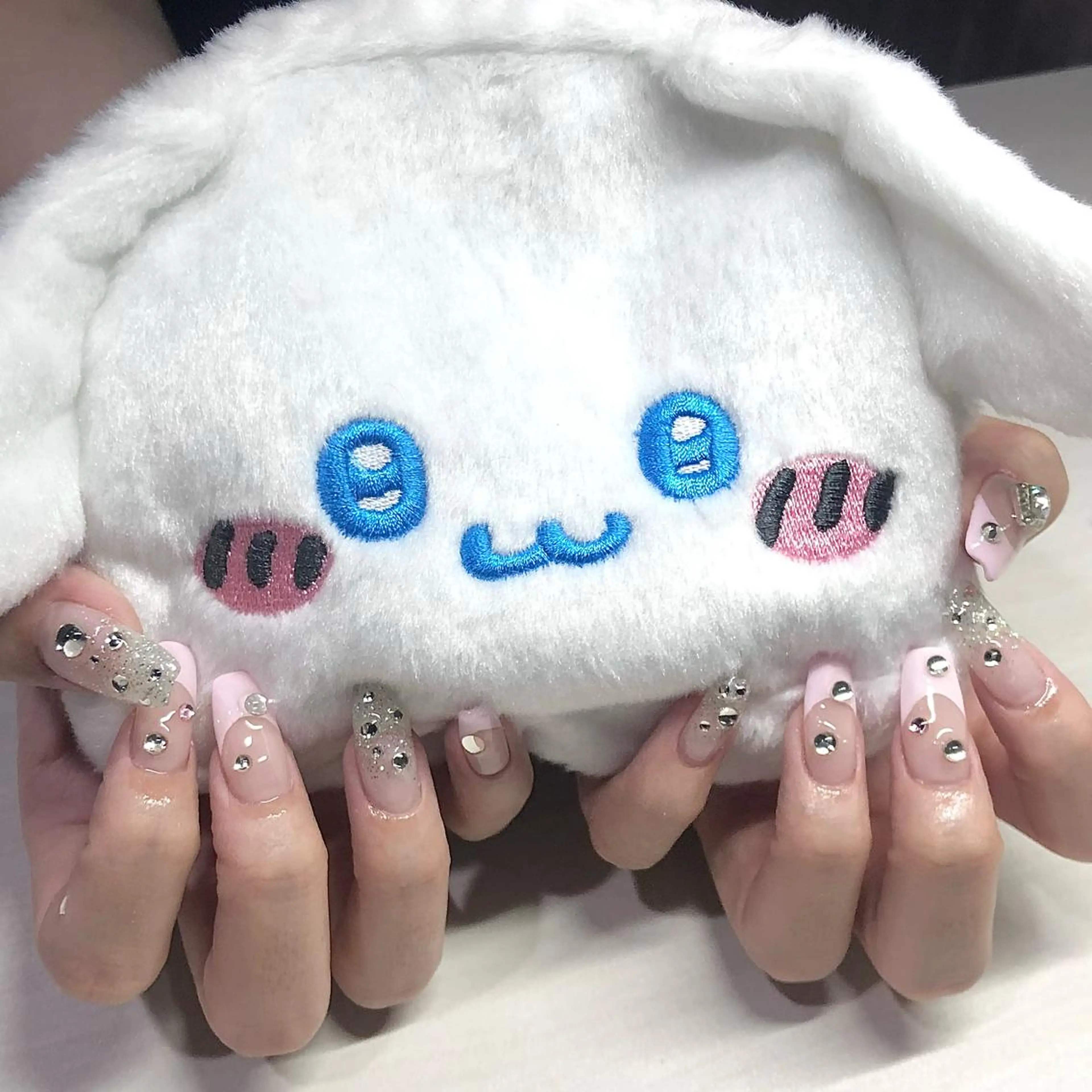 ネイル アートネイル クリアネイル フレンチネイル ジェルネイル ガラスフレンチ 🐕‍🦺Yappy 💗A-tanのネイルデザイン