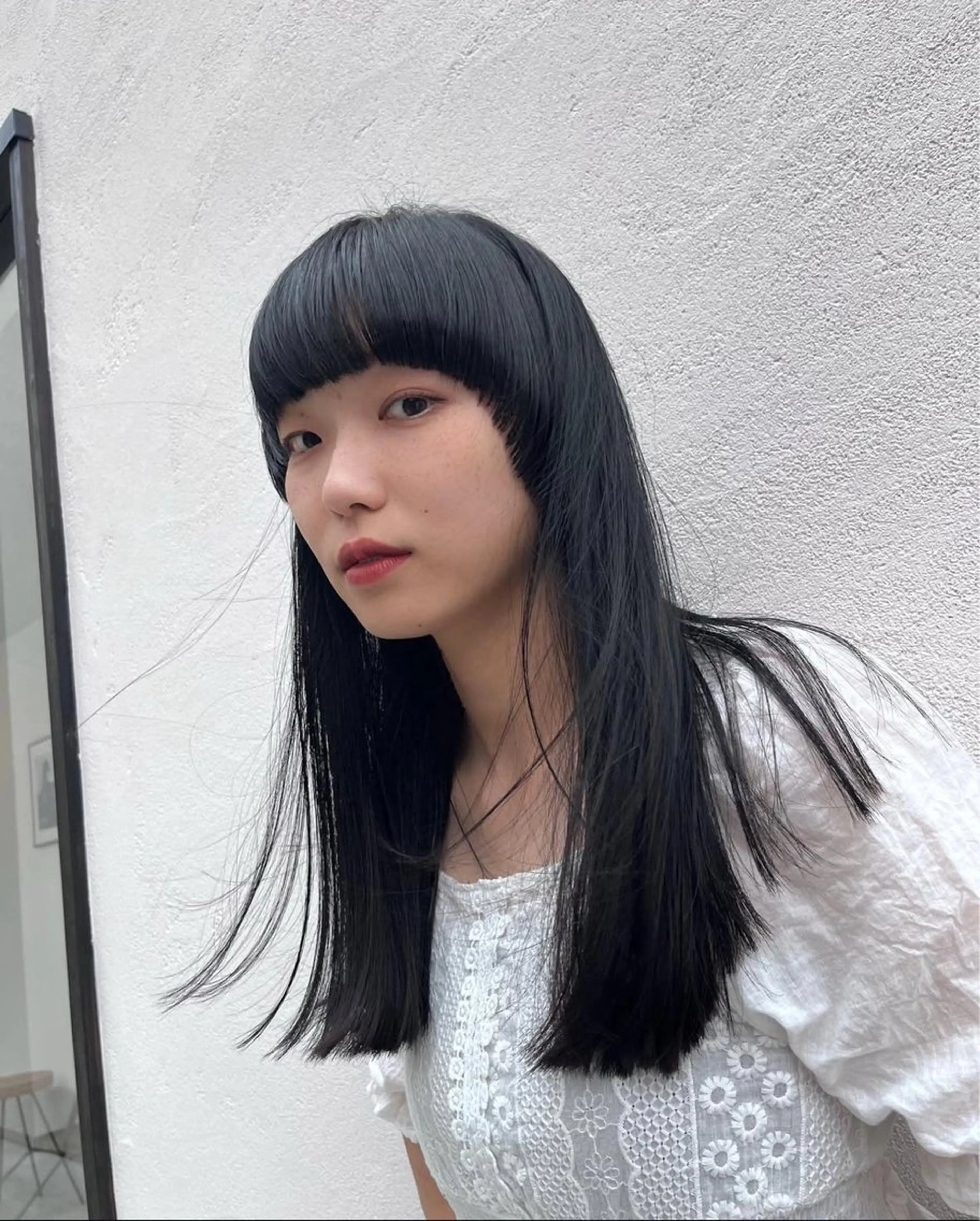 ロング カラー ブリーチモデル募集 古内柊のヘアスタイル