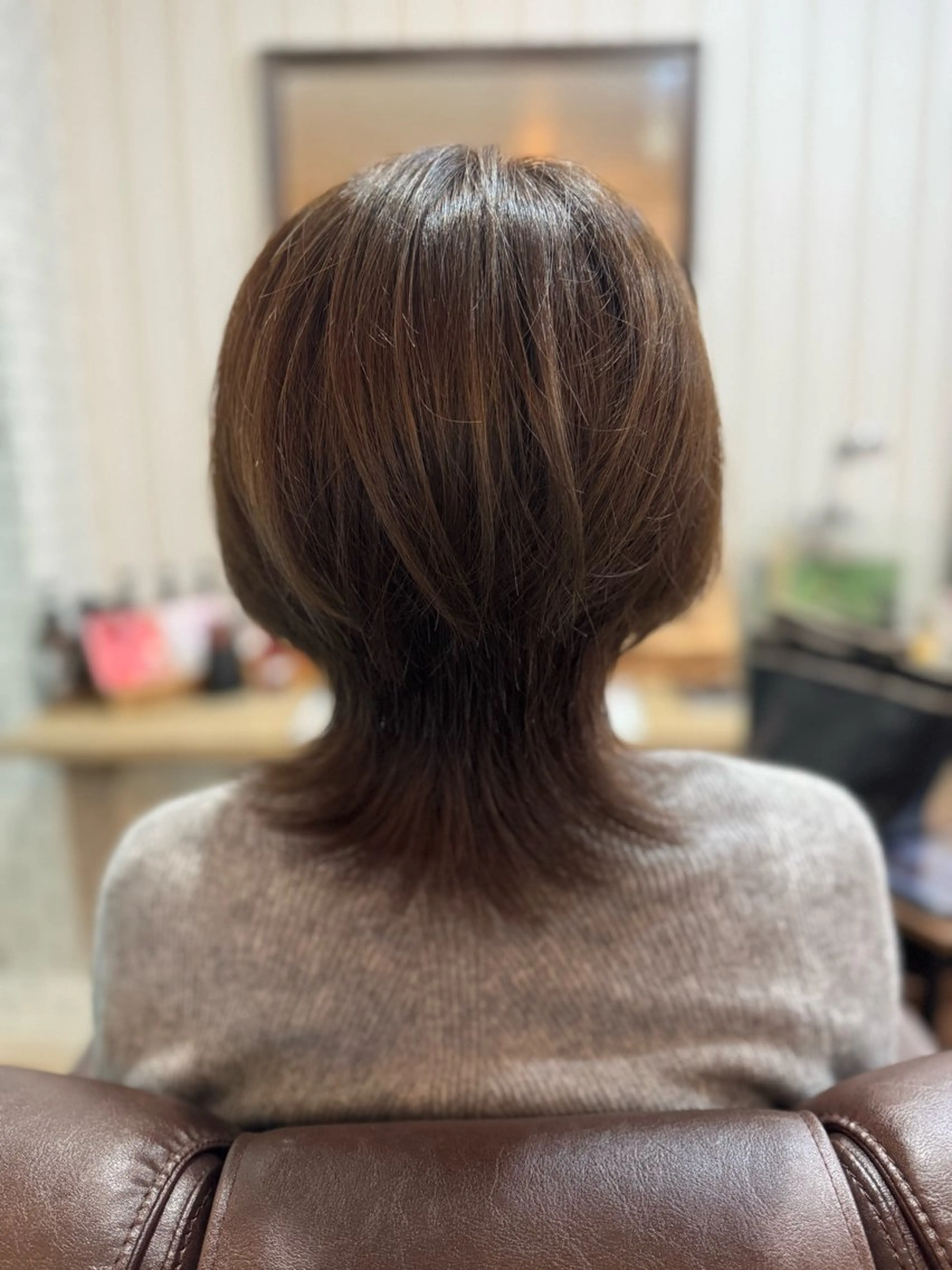 ミディアム ウルフカット 樋口 まさみのヘアスタイル