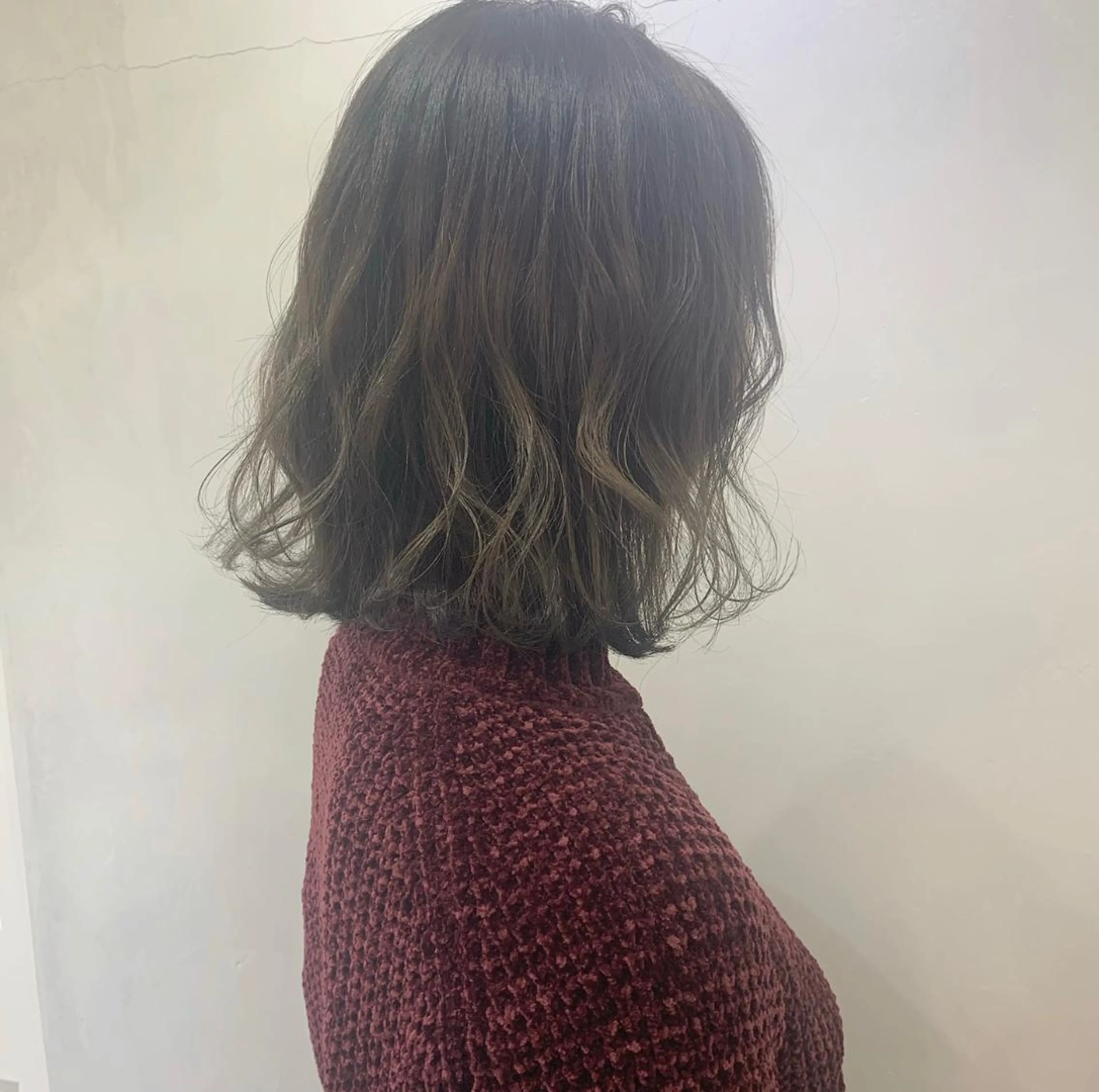ミディアム カラー ヘアアレンジ カット ヘアカラー ヘアセット Aloa透明感ヘア ♡kanami♡のヘアスタイル