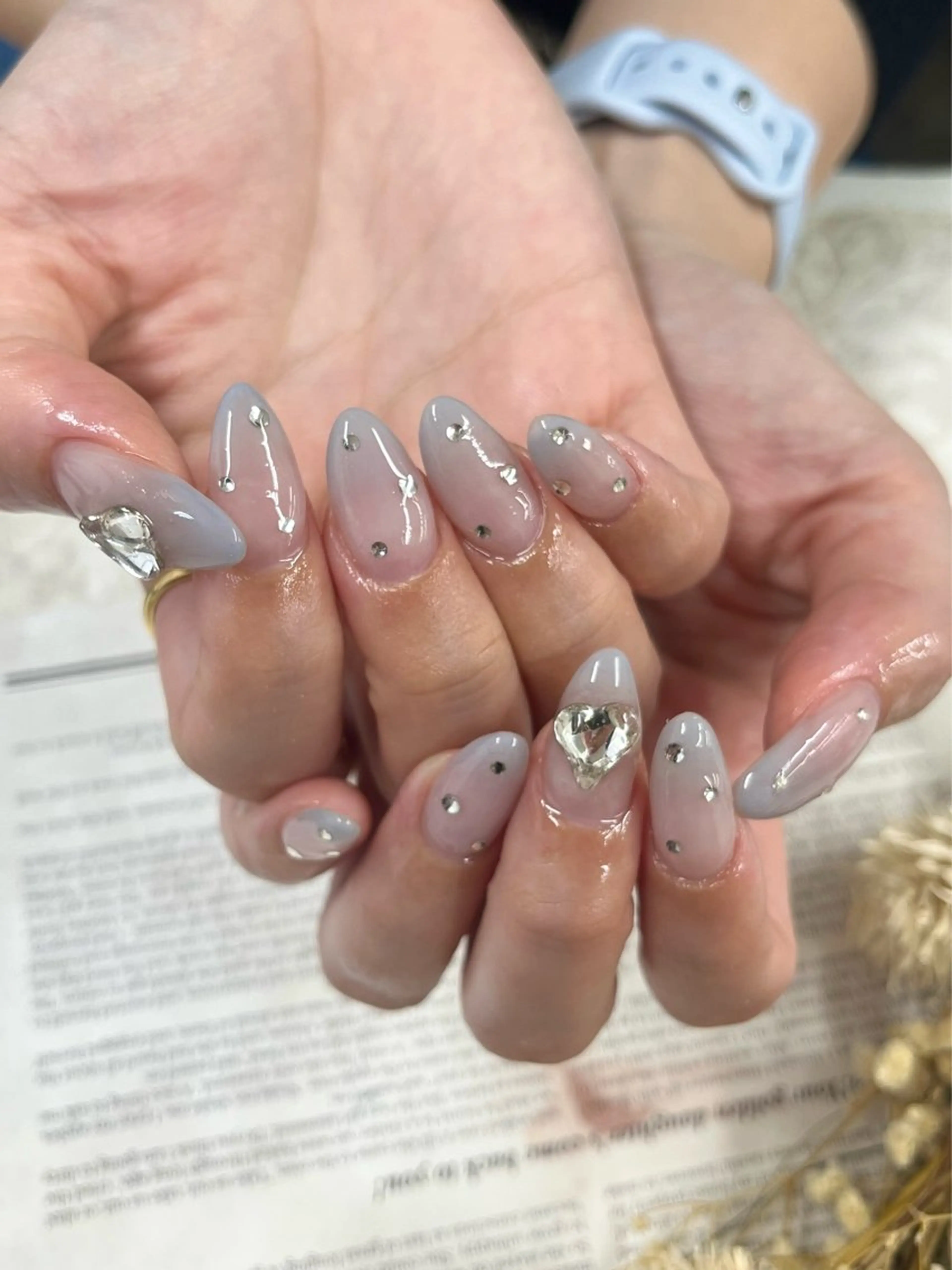 ネイル ハート ハンドネイル Basic町田本店 Suzunaのネイルデザイン