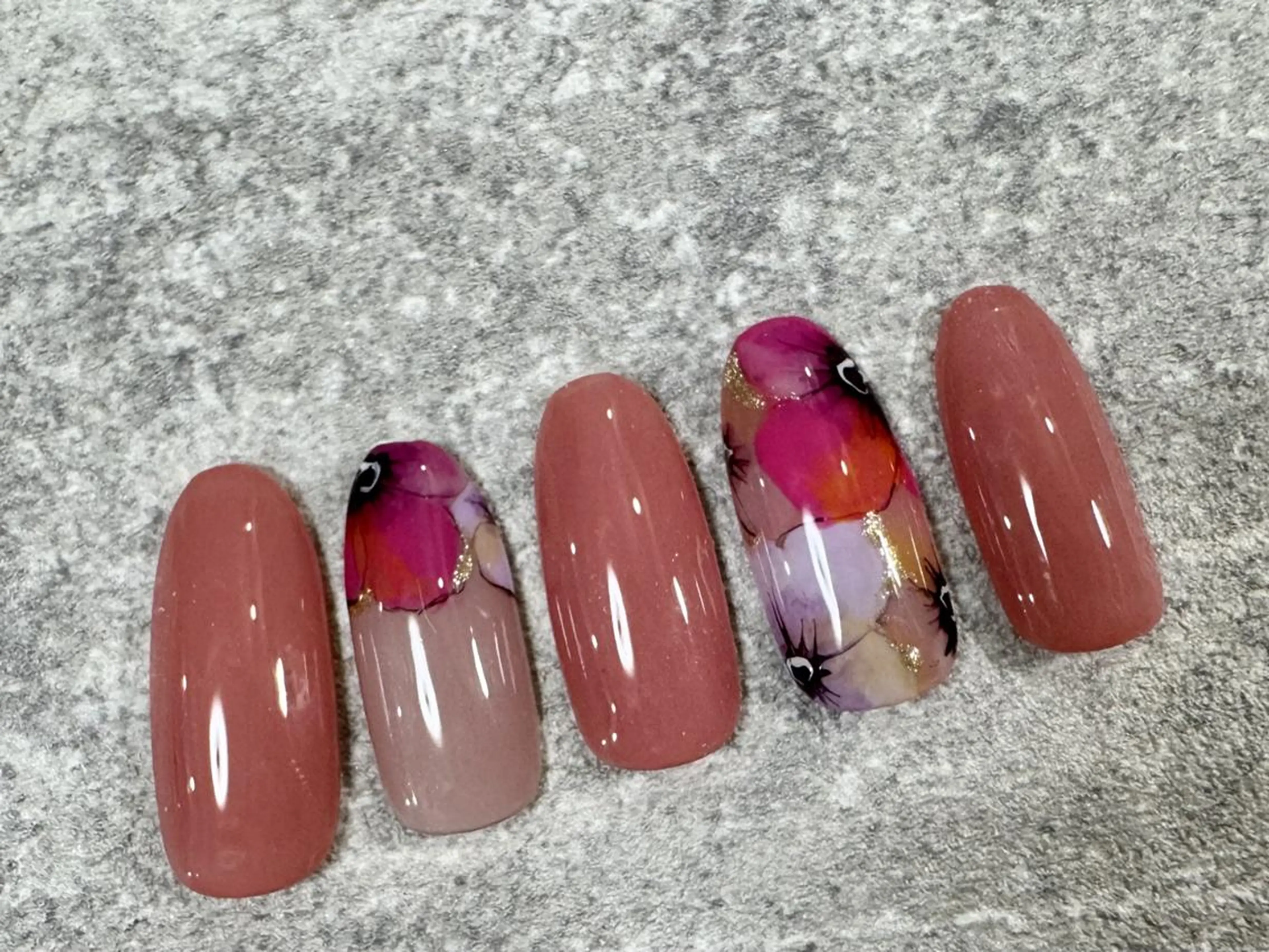 【オフなしの方】Ｊｒネイリスト担当☆パンジーネイル☆カラー変更OK!の写真