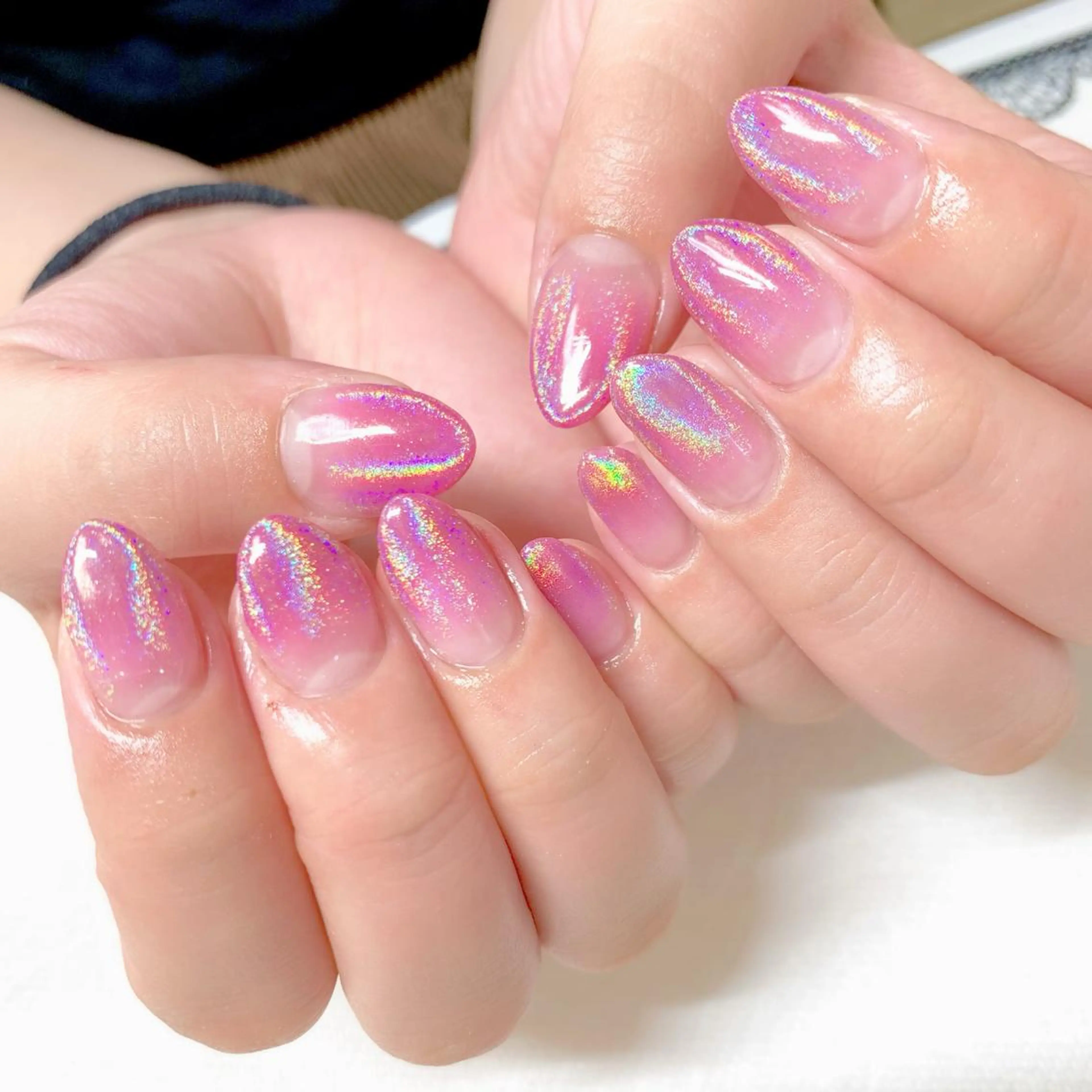 ネイル フットネイル ジェルネイル グラデーション ニュアンスネイル パラジェル clover nailのネイルデザイン