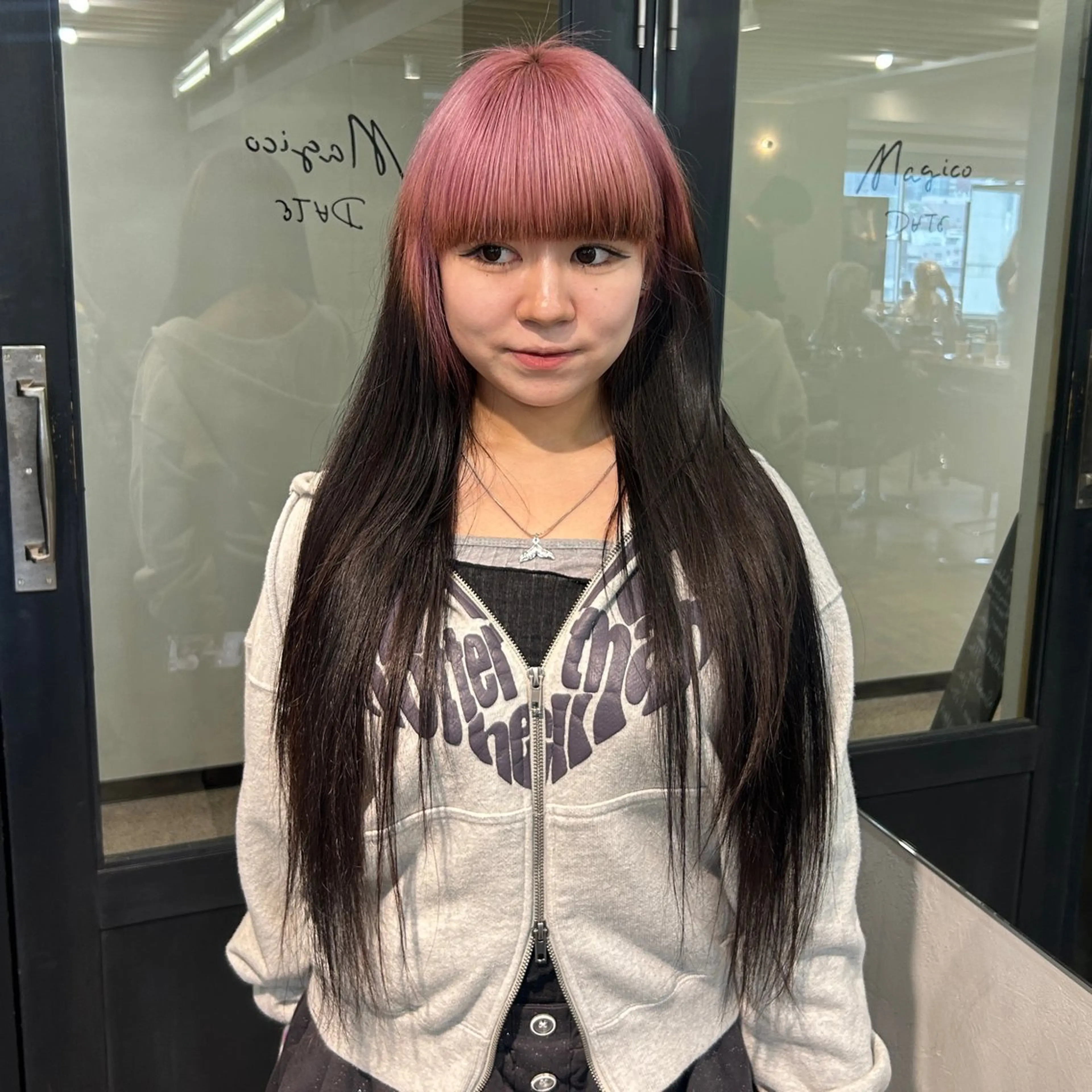 セミロング カラー ヘアカラー トリートメント ✨うる艶/ブリーチ✨ 𝓡𝒖𝓷𝐚💋のヘアスタイル