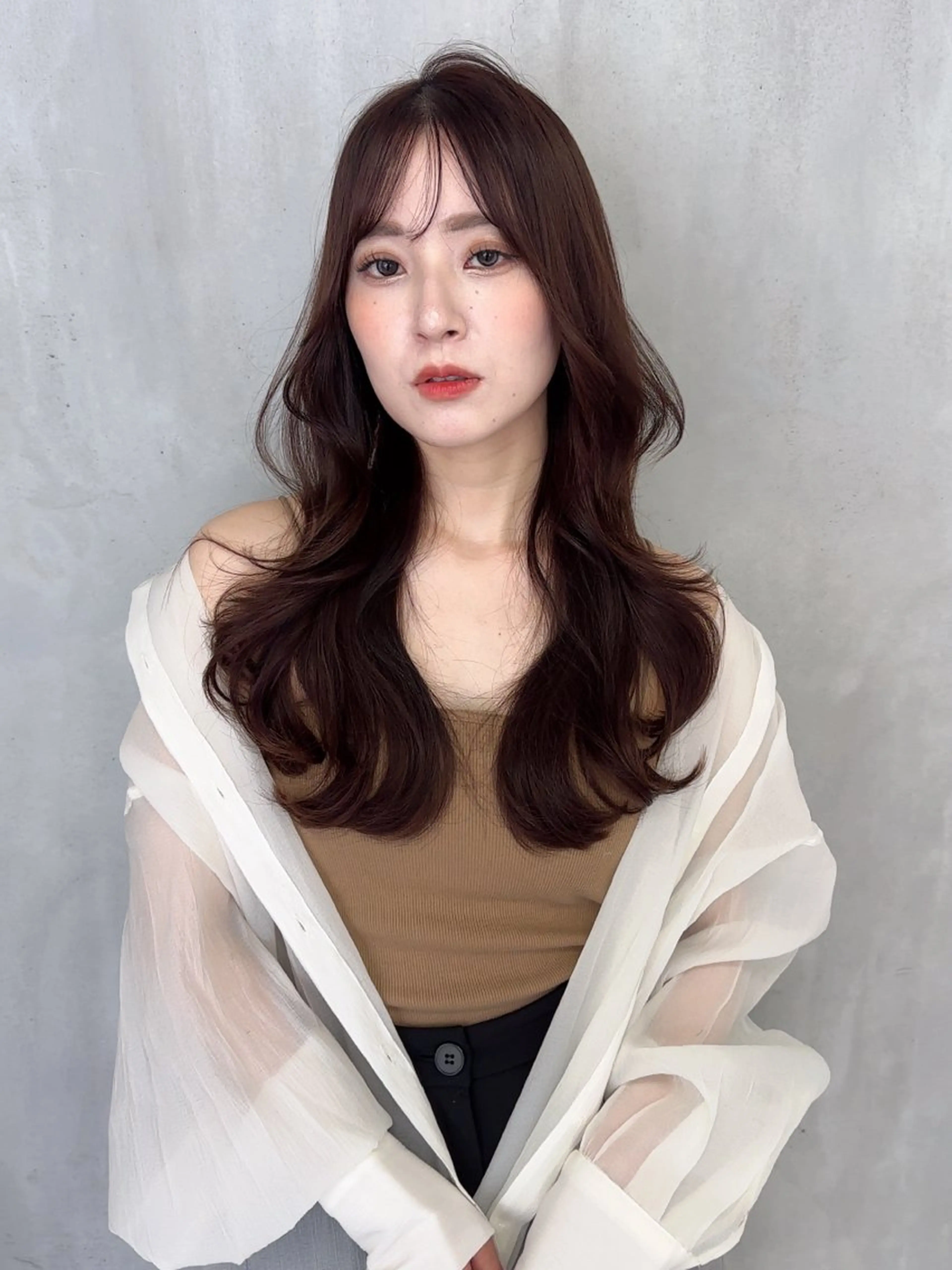 セミロング カット 縮毛矯正 トリートメント 廣瀬双葉 トップスタイリストのヘアスタイル