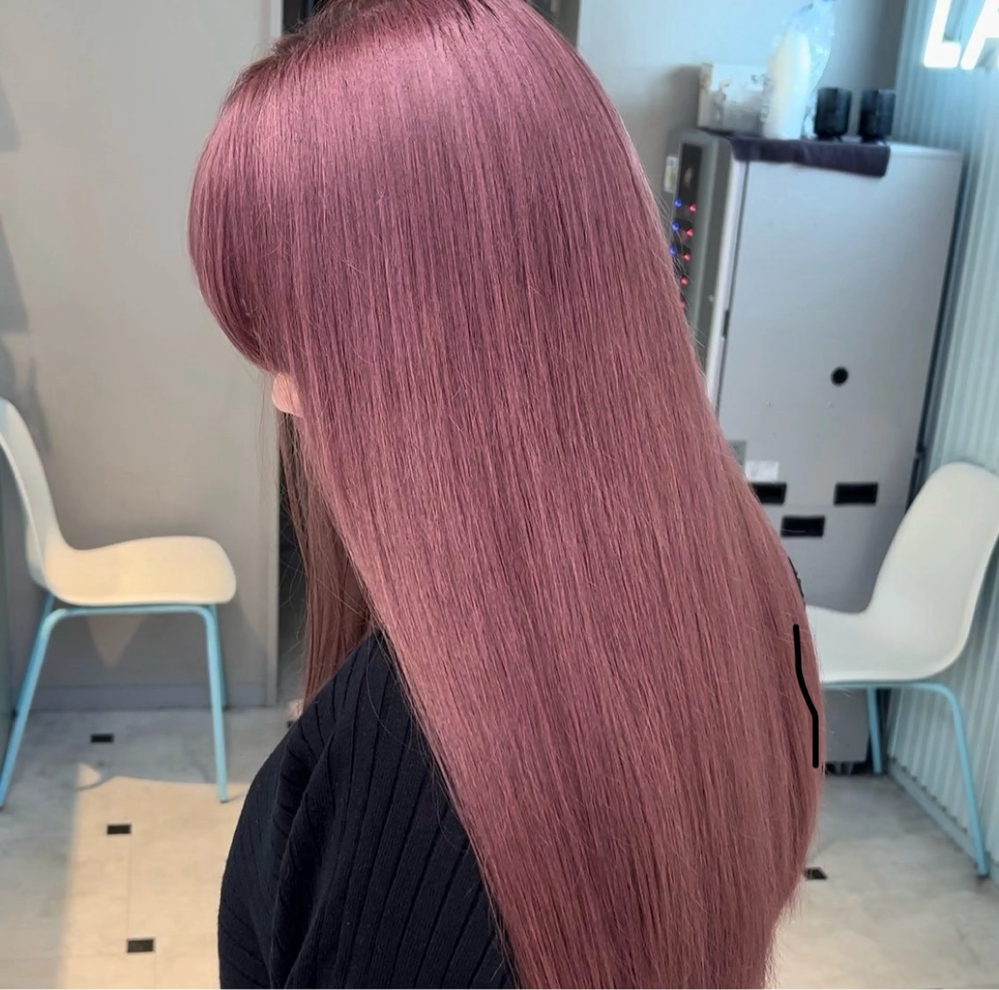 ロング カラー ヘアカラー トリートメント 🎀愛されピンク ラベンダー💜ゆいのヘアスタイル