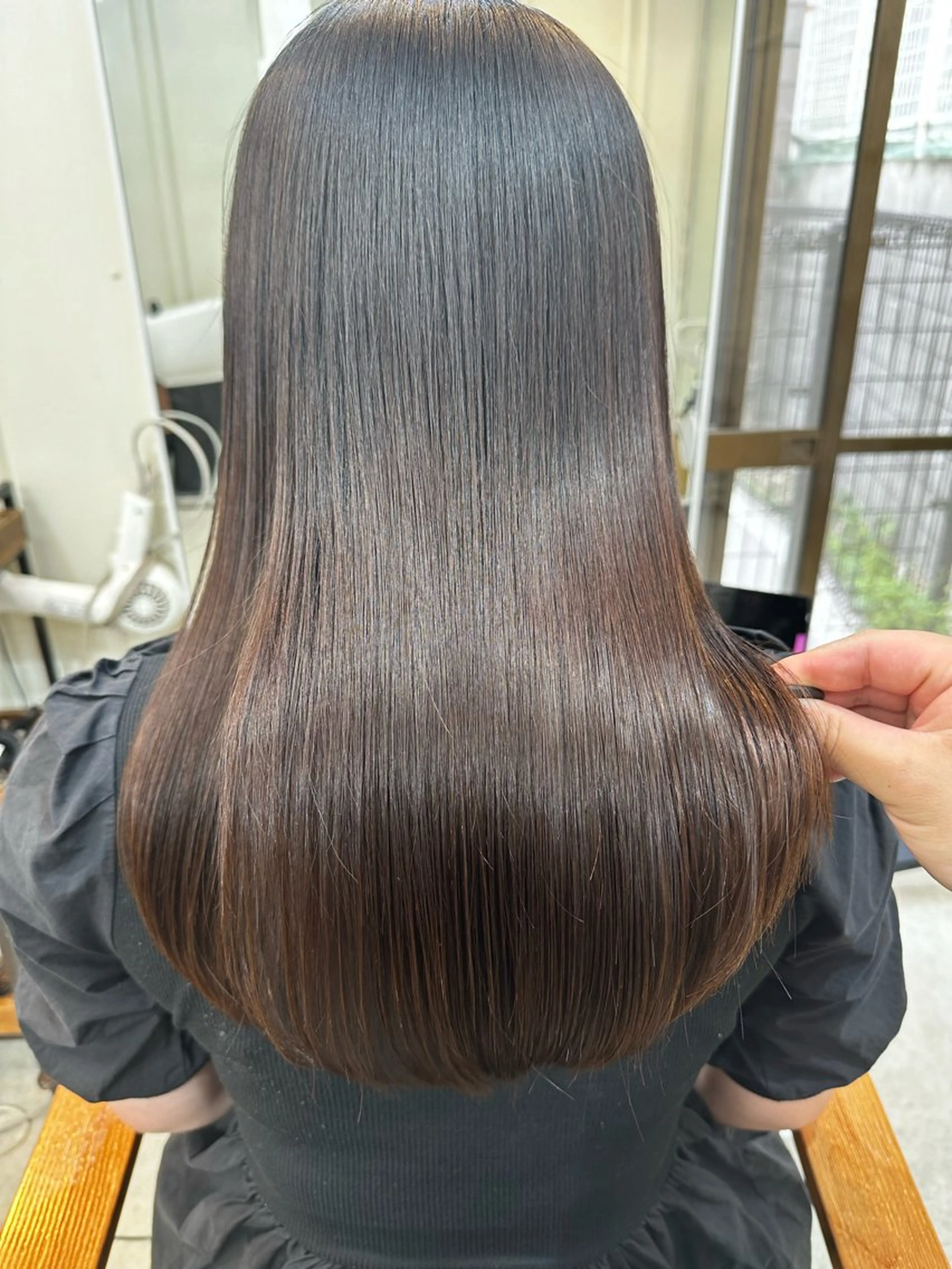 ロング 髪質改善 カット ヘアカラー トリートメント 髪質改善/レイヤー ストウシンゴのヘアスタイル