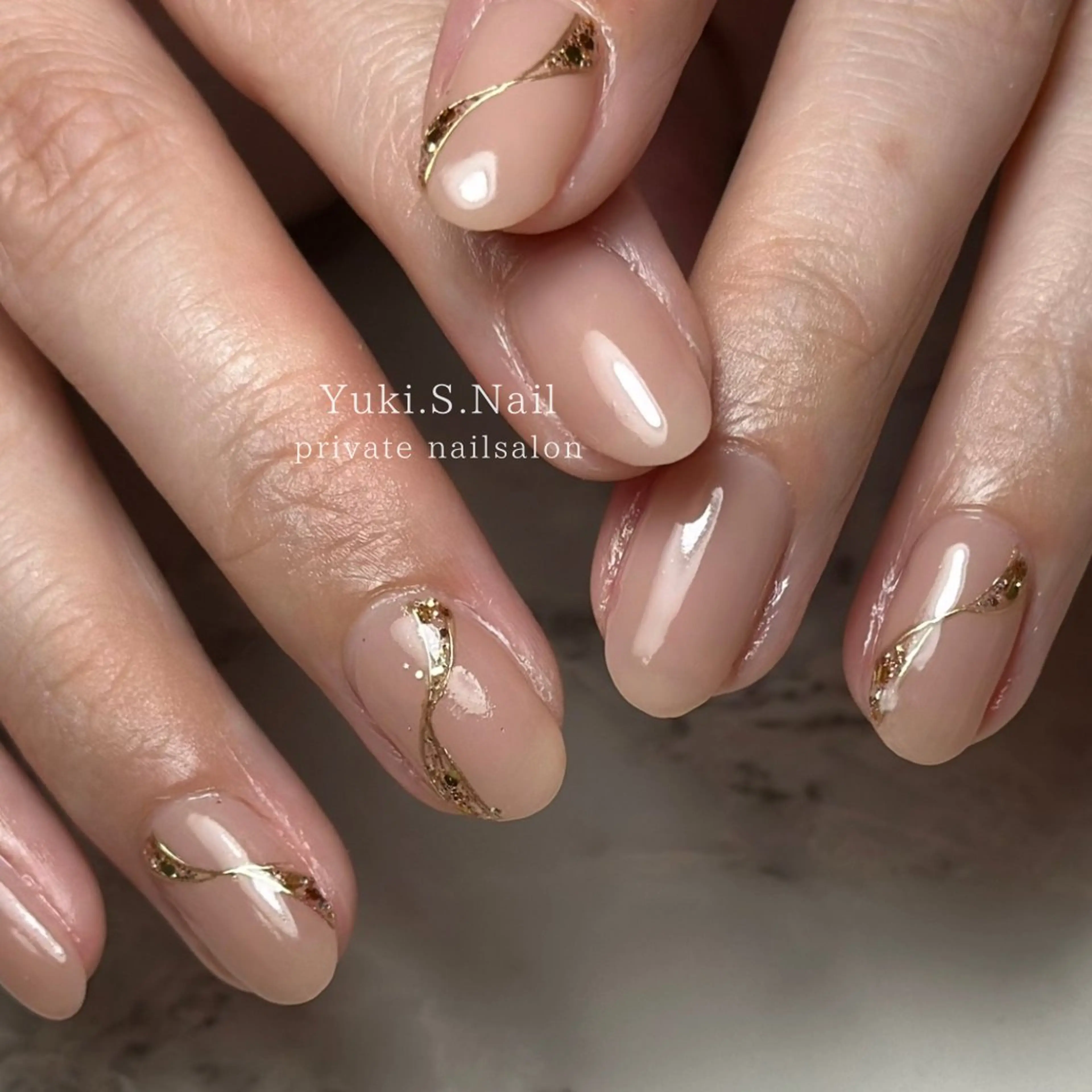 ショート ハンドネイル Yuki S.Nailのネイルデザイン