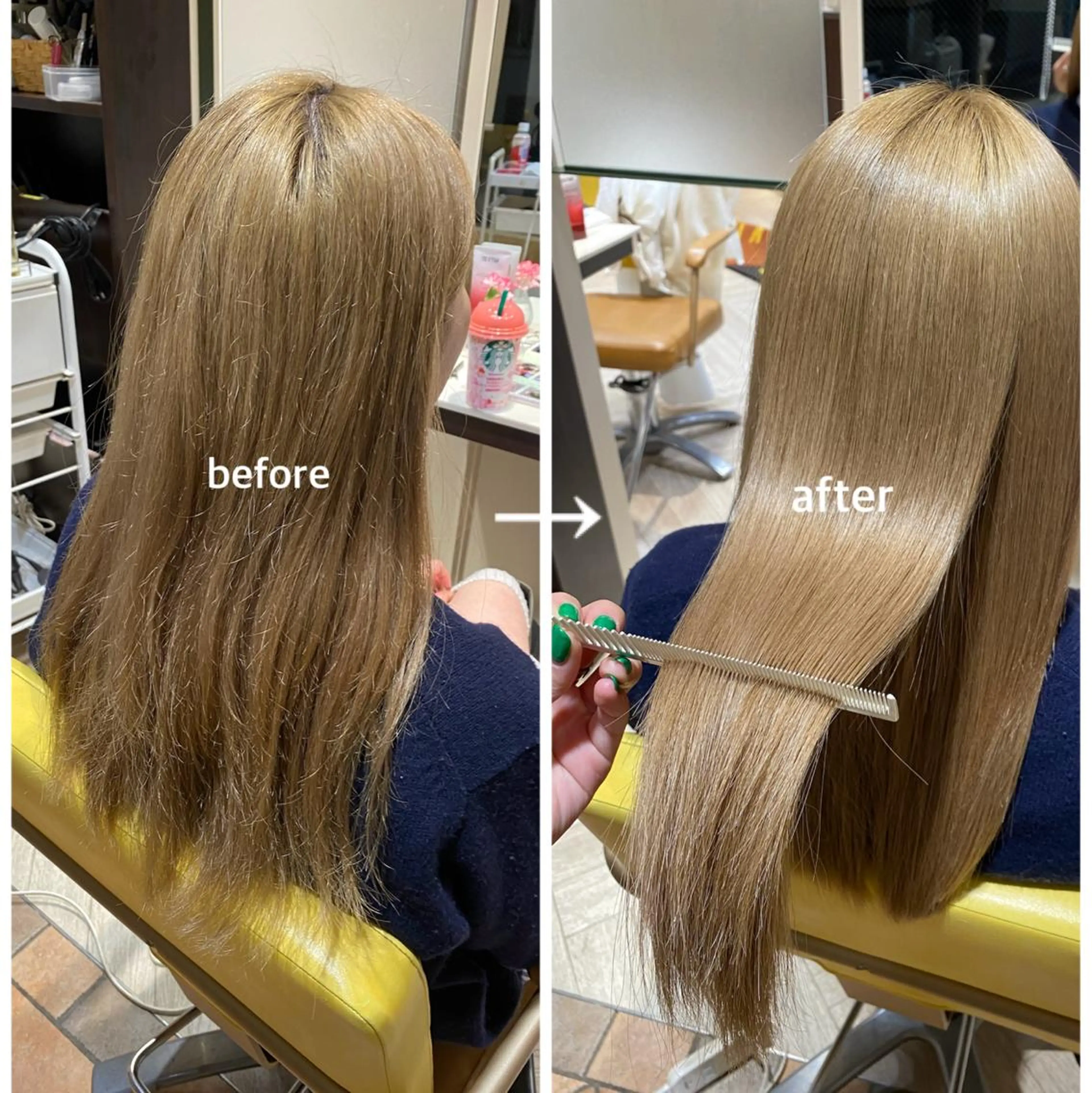 【髪質改善トリートメント】【酸熱トリートメント】【サブリミックトリートメント】の写真