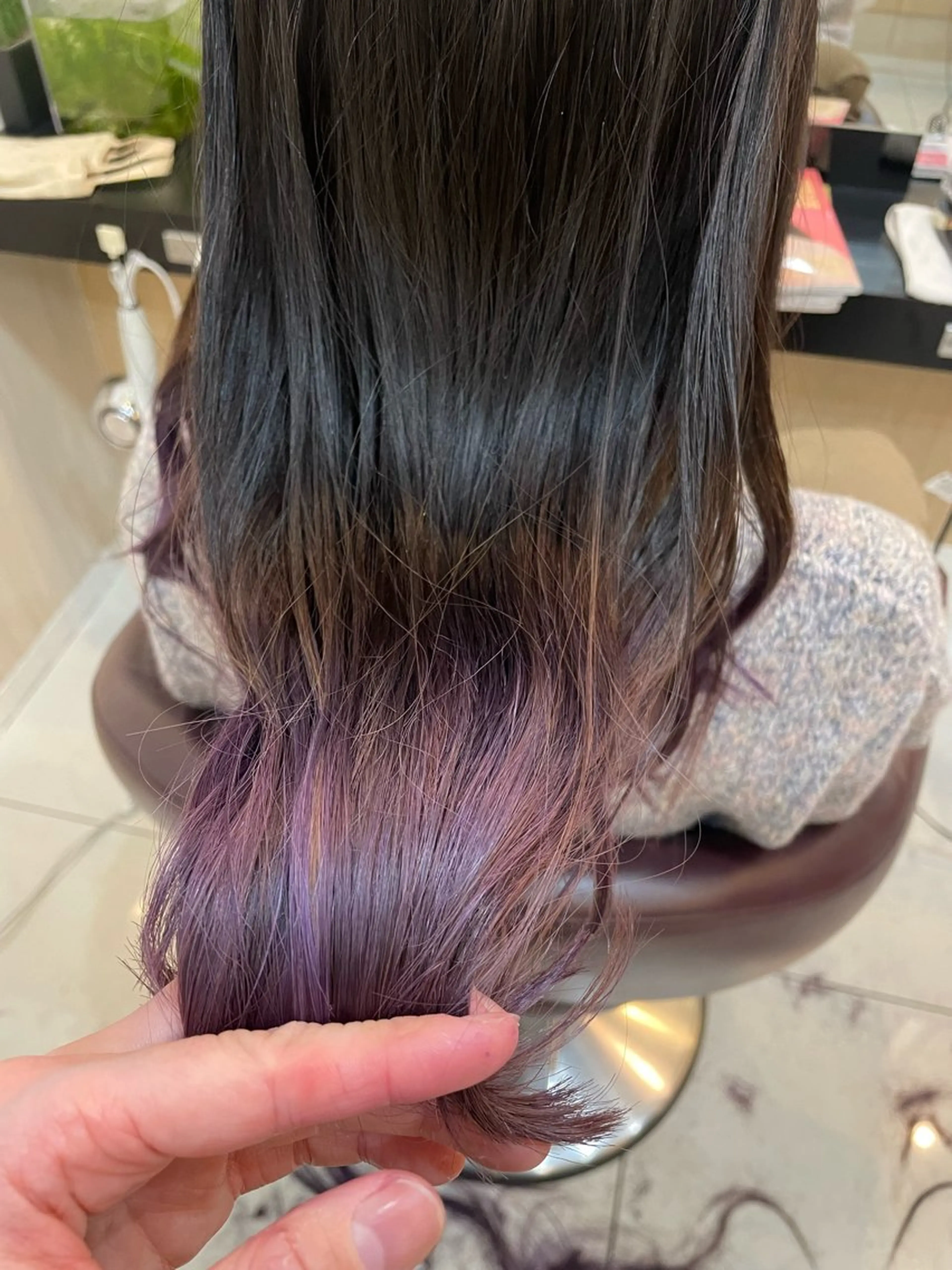 ミディアム カラー ヘアカラー トリートメント リリー /Men's/パーマのヘアスタイル