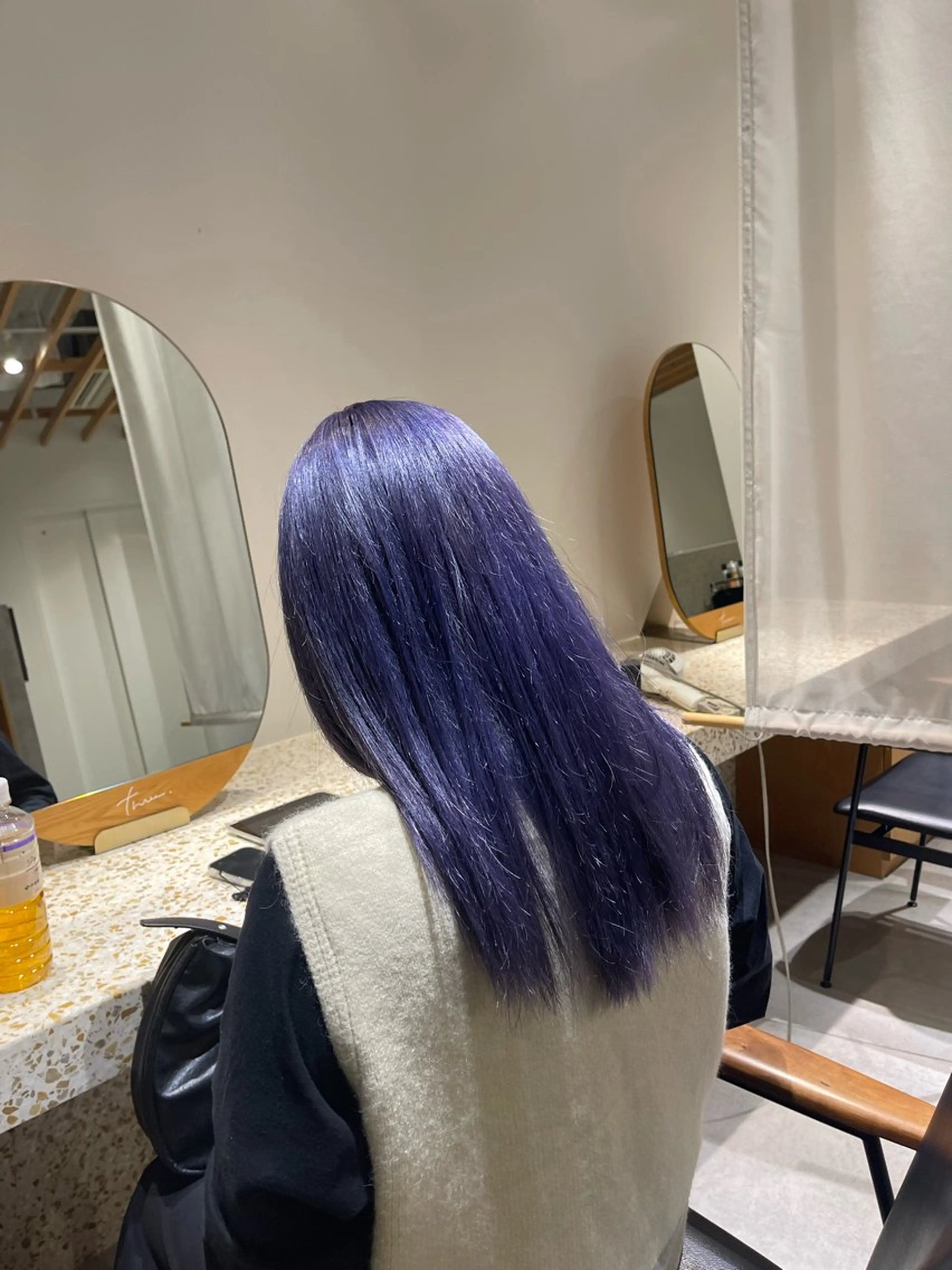 ロング カラー three所属・🦄今西 利音🦄のヘアスタイル