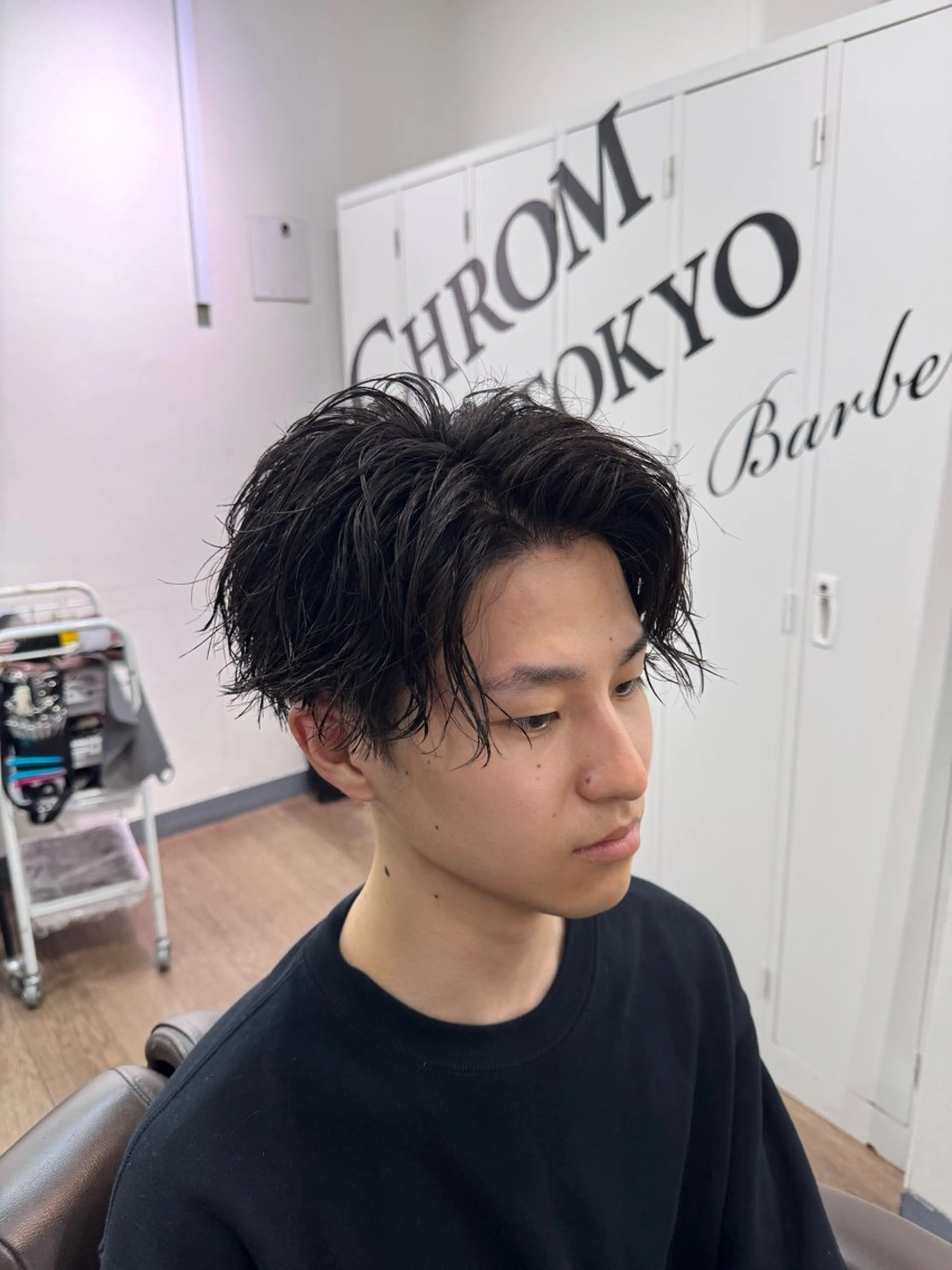 ショート パーマ 【メンズ専用サロン】 💈小林遥希💈のヘアスタイル