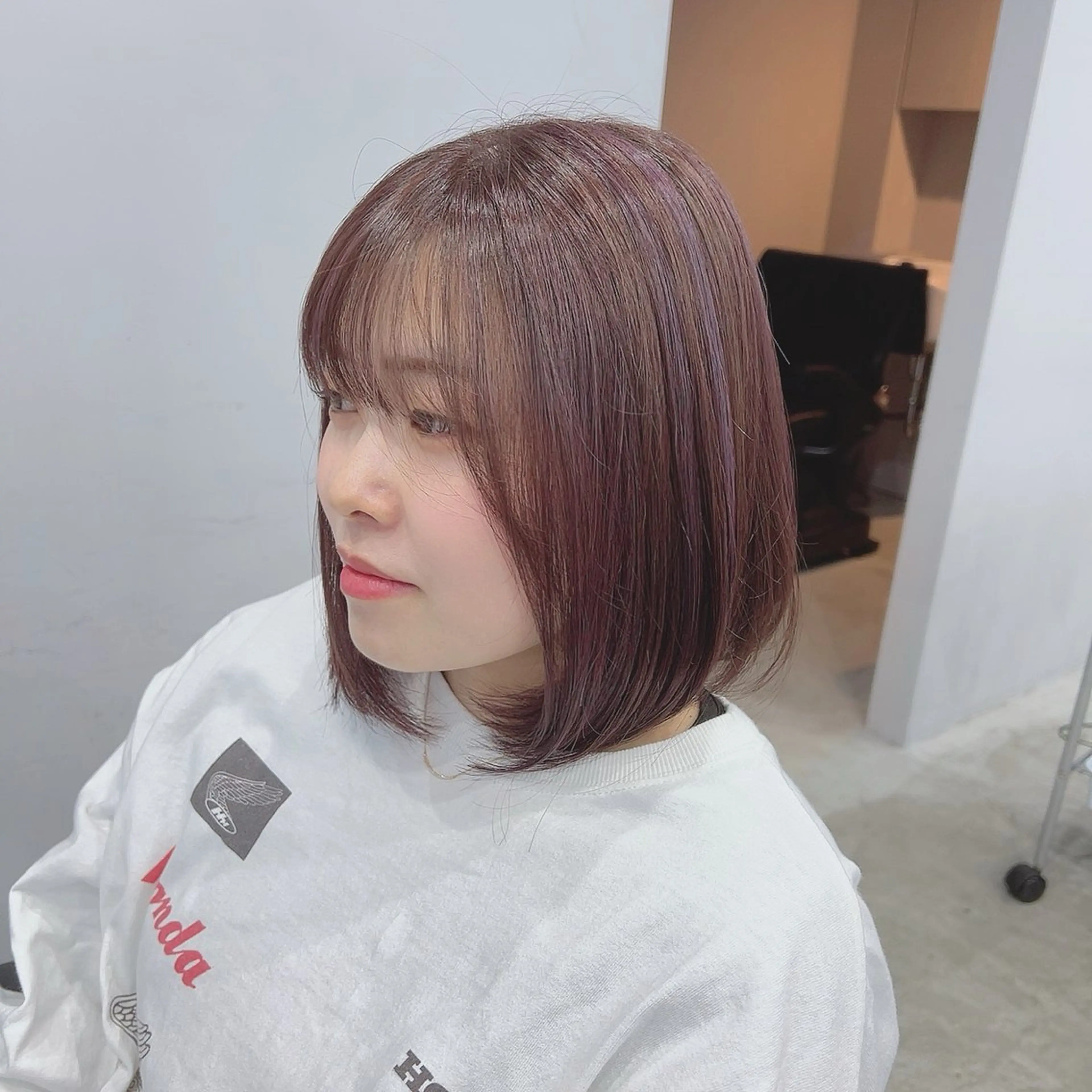 ミディアム ハイライト yae所属・相川 玲央奈のヘアスタイル