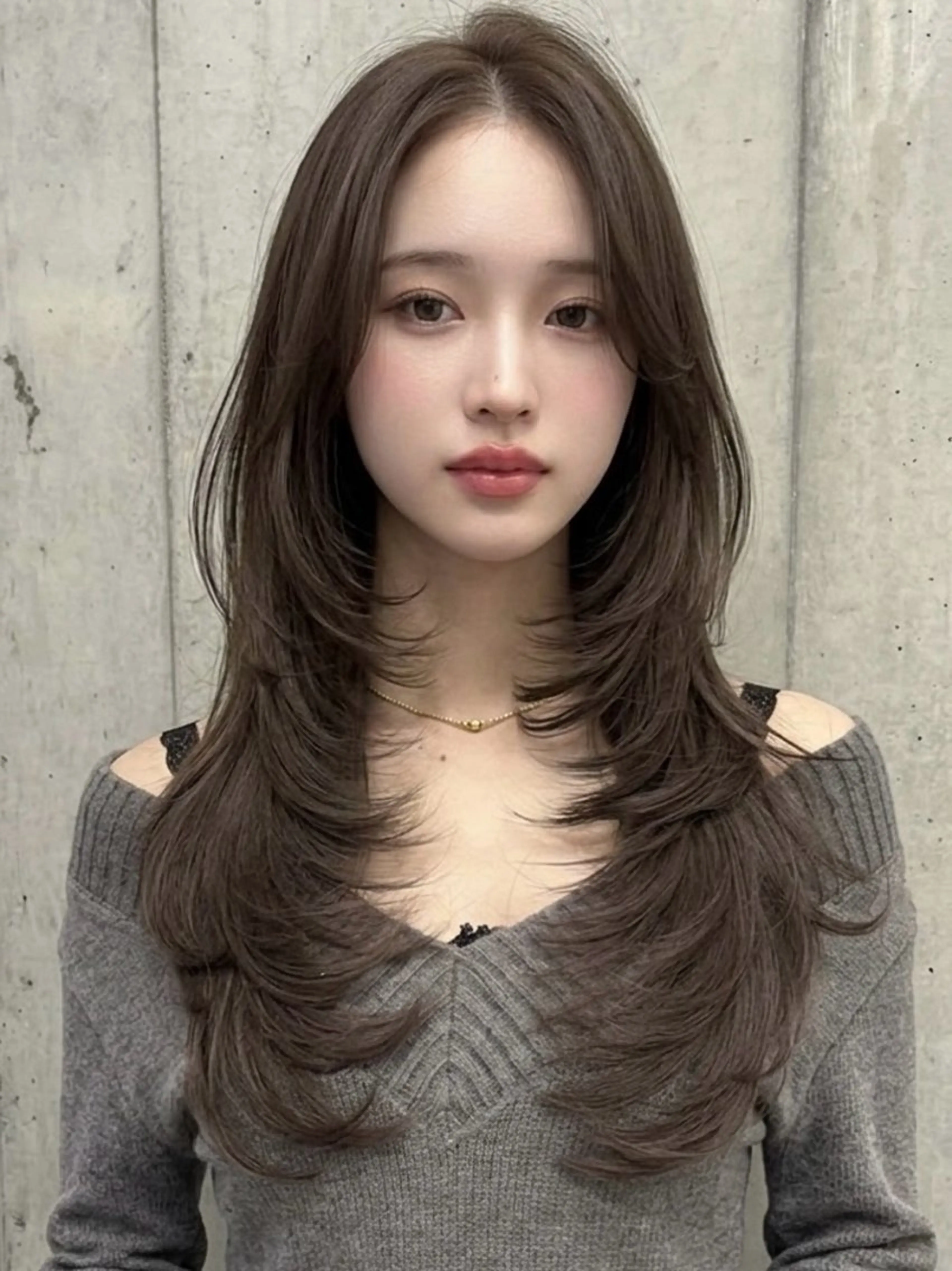 ロング カラー カット ヘアカラー トリートメント LITTY所属・レイヤー/髪質改善 /山永圭介のヘアスタイル