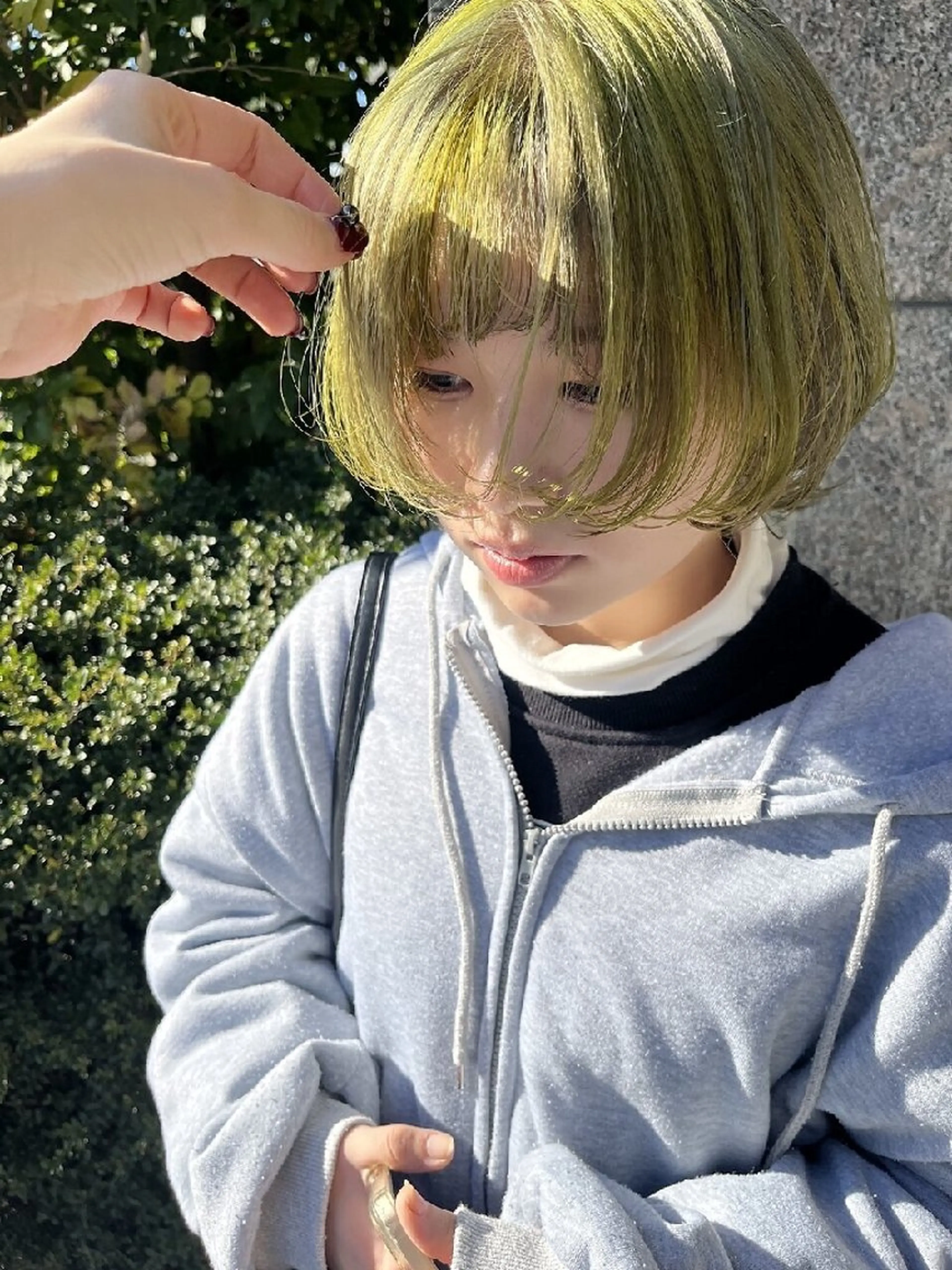 ショート カラー ブリーチ ブロンド HairSalon  Cloudのヘアスタイル