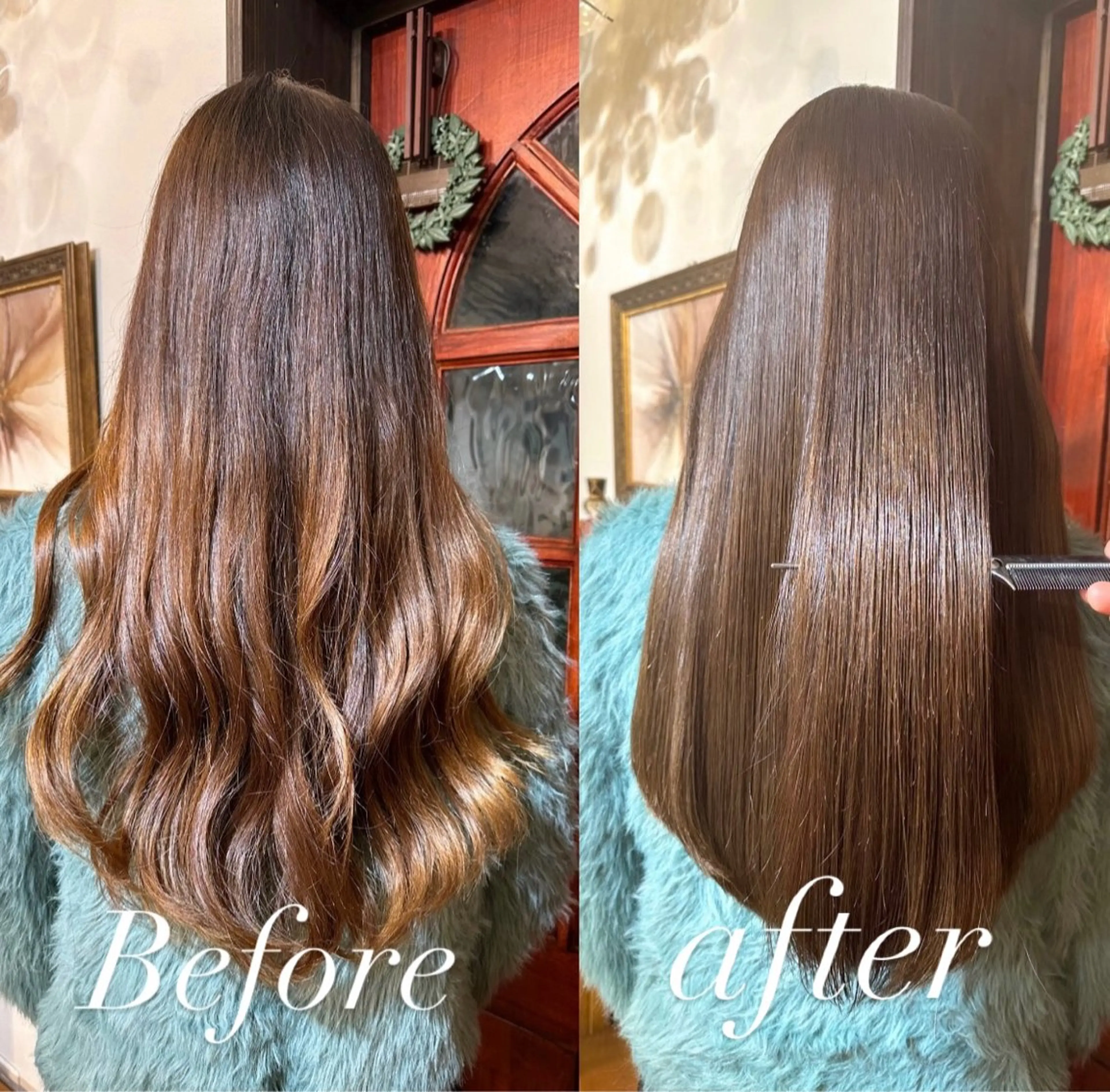 ロング カット 縮毛矯正 トリートメント 伏田 遼馬のヘアスタイル