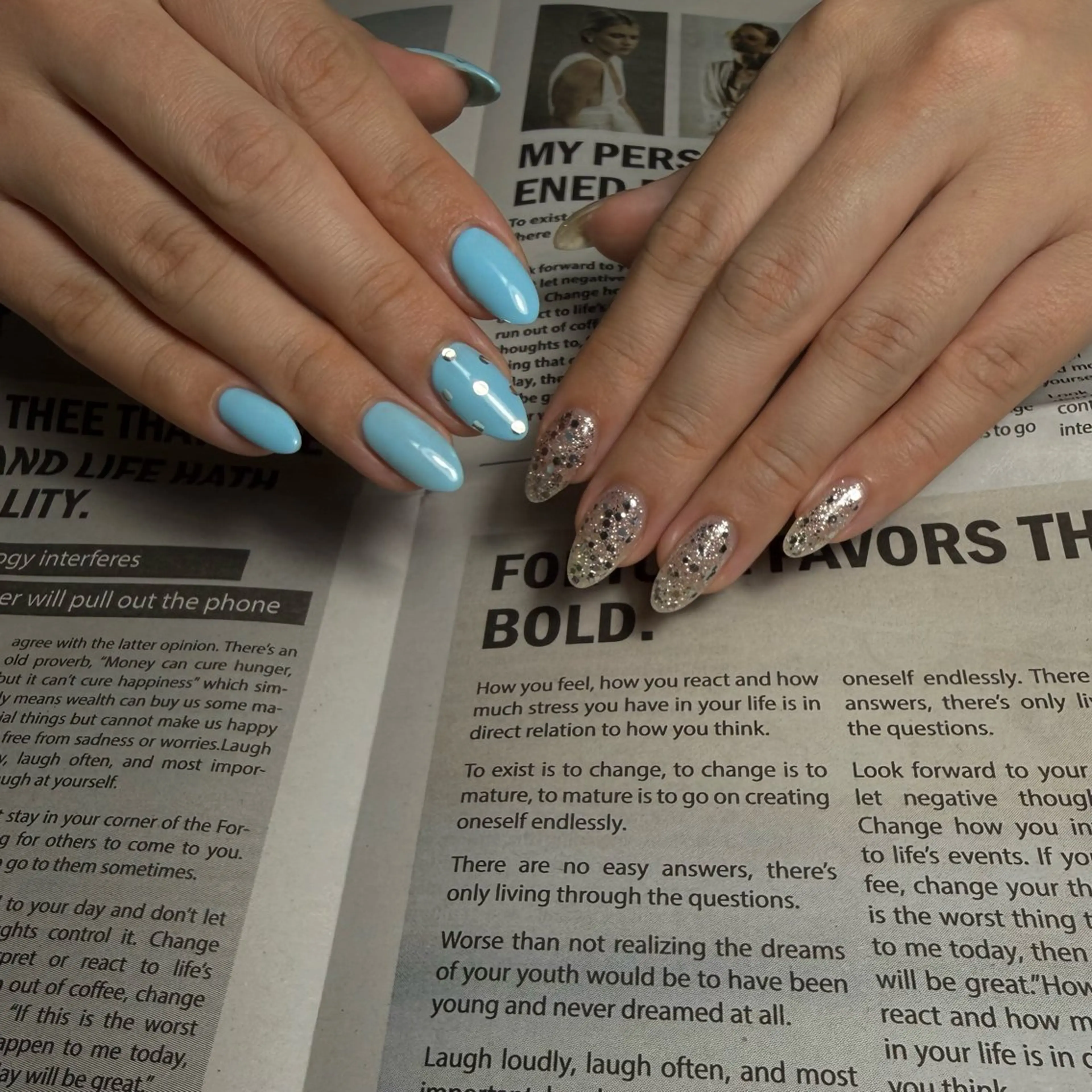 ネイル ドット ラメ(グリッター) nail salonーRー所属・nailist RIEのネイルデザイン