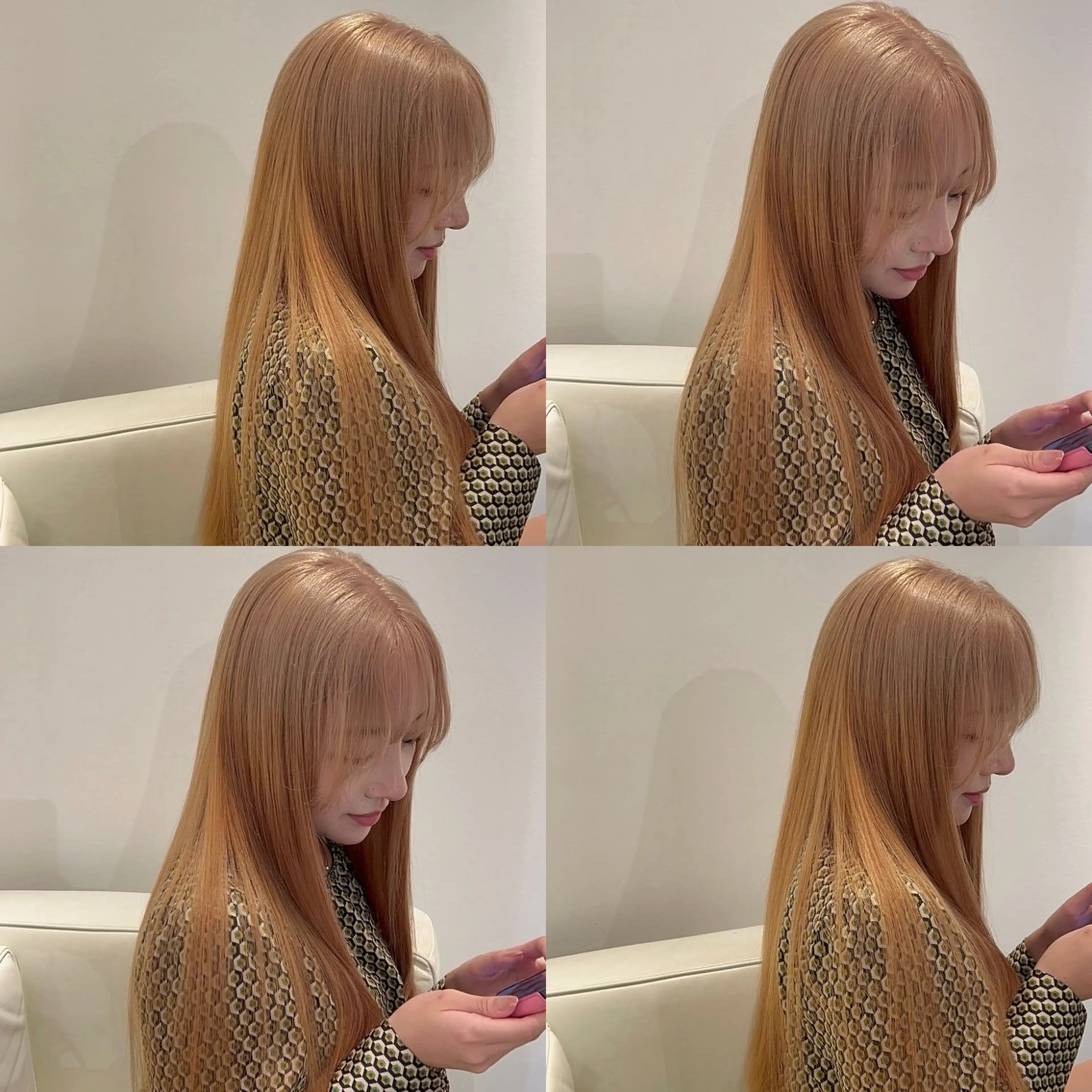 ロング ヘアカラー トリートメント youres hair 髪質改善トリートメント&ヘッドスパ  新宿三丁目店【ユアーズヘア】所属・🦋透明感カラー 👑NODOKA🦋のヘアスタイル