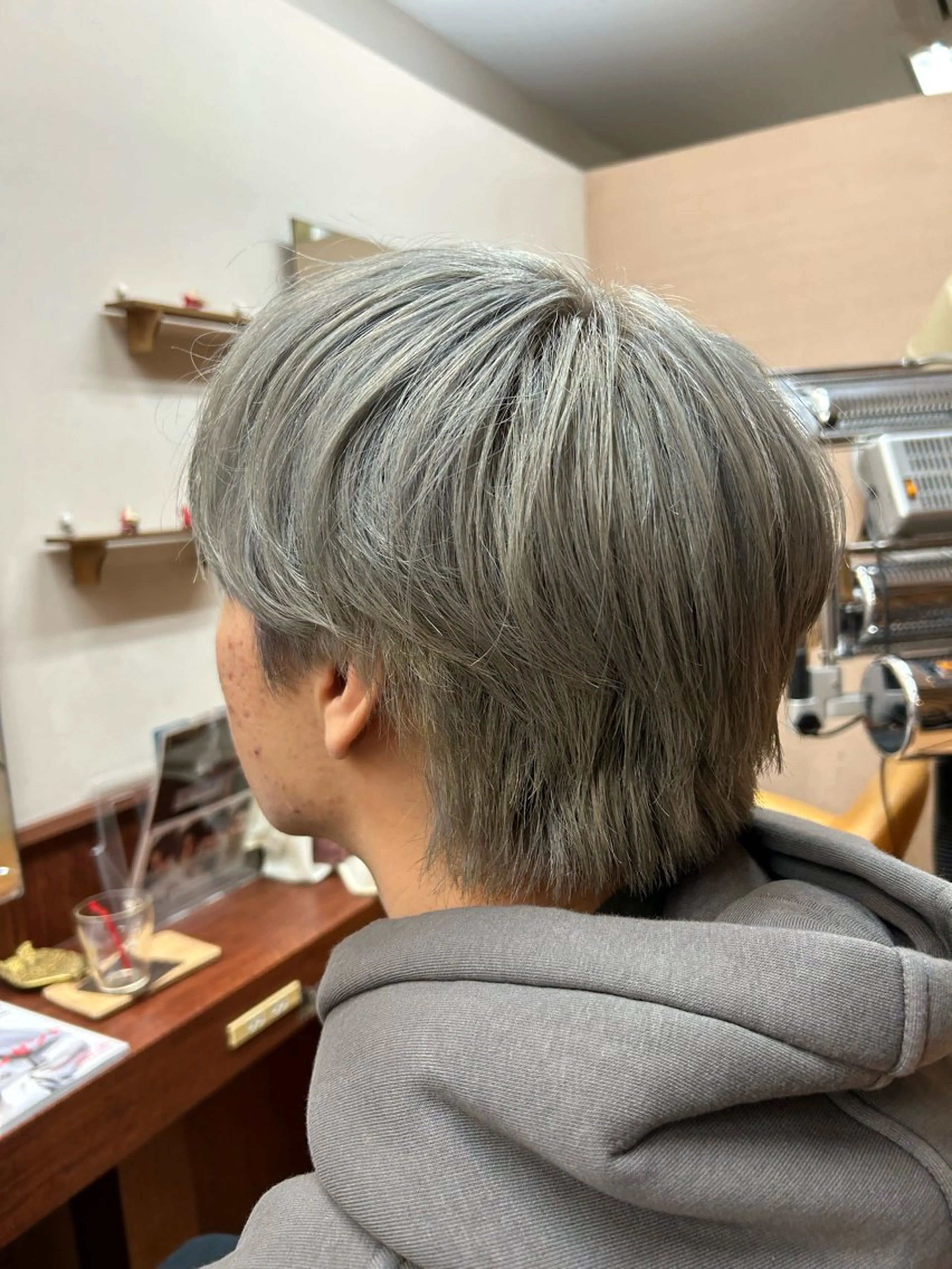 カラー メンズ ルキ🌈ブリーチカラ ー&メンズパーマ🦄のヘアスタイル