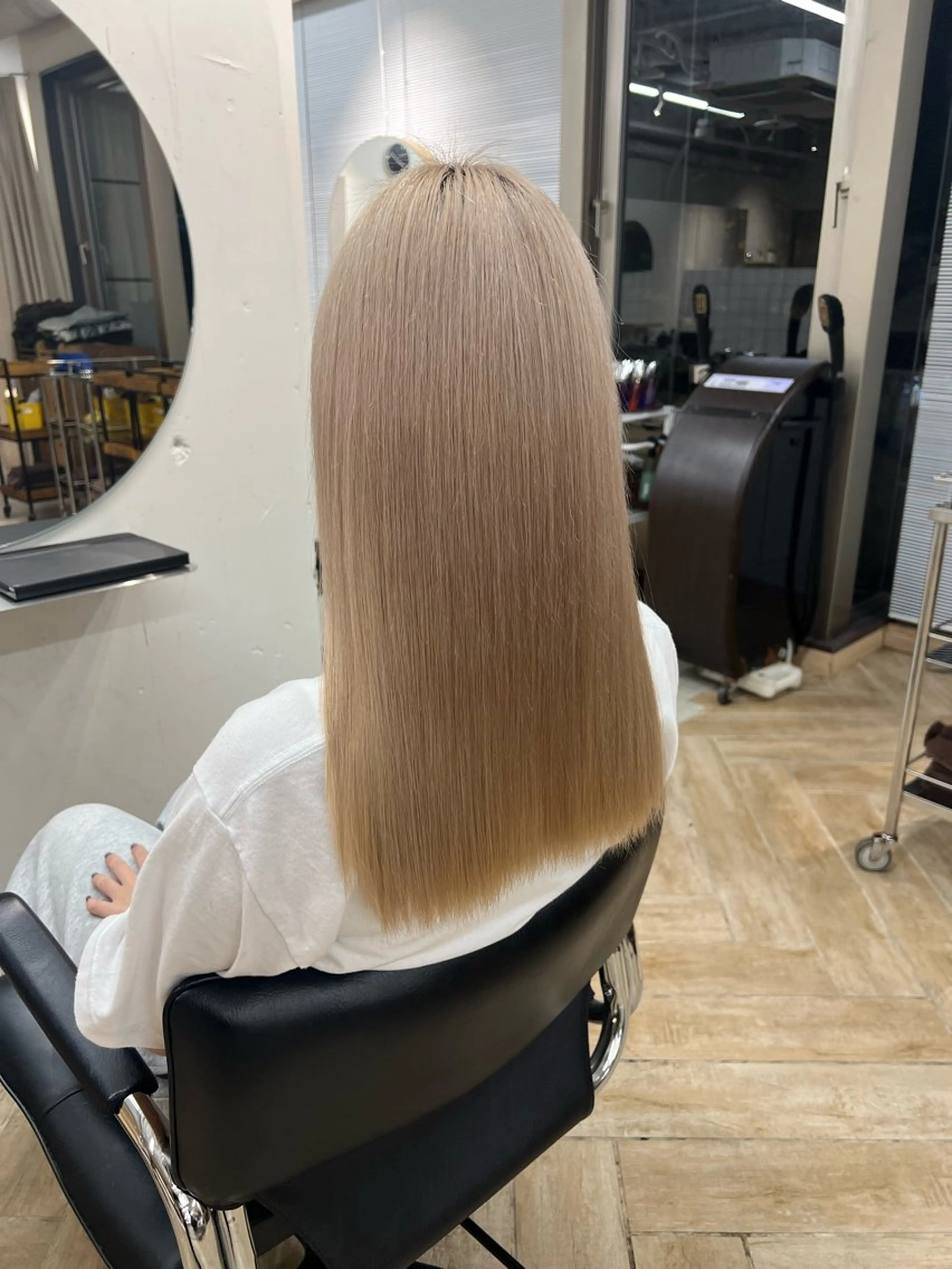 ミディアム カラー ヘアカラー トリートメント ベージュカラー 新潟/万代/井上佑のヘアスタイル