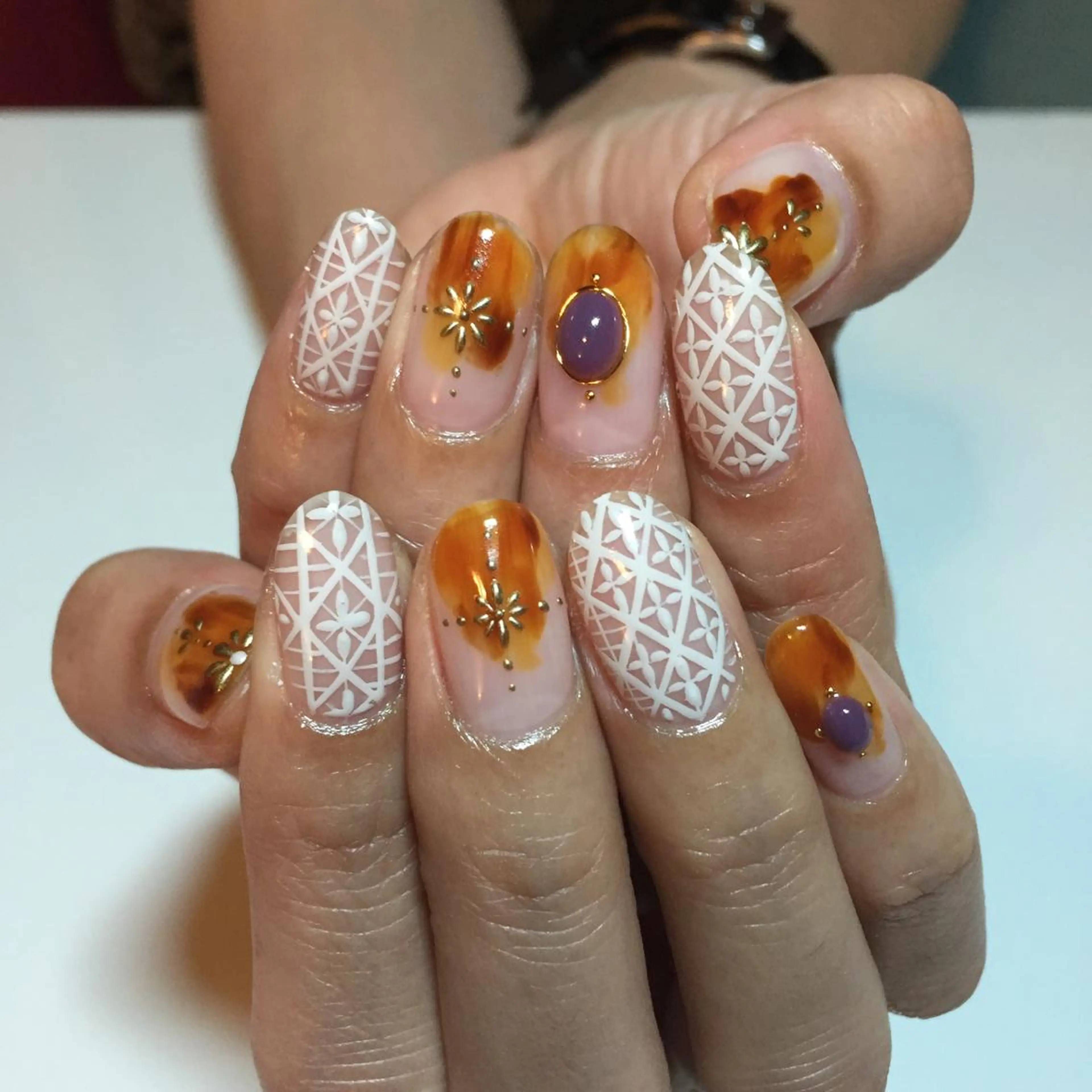 ネイル レース g-up nail所属・米田 律子のネイルデザイン