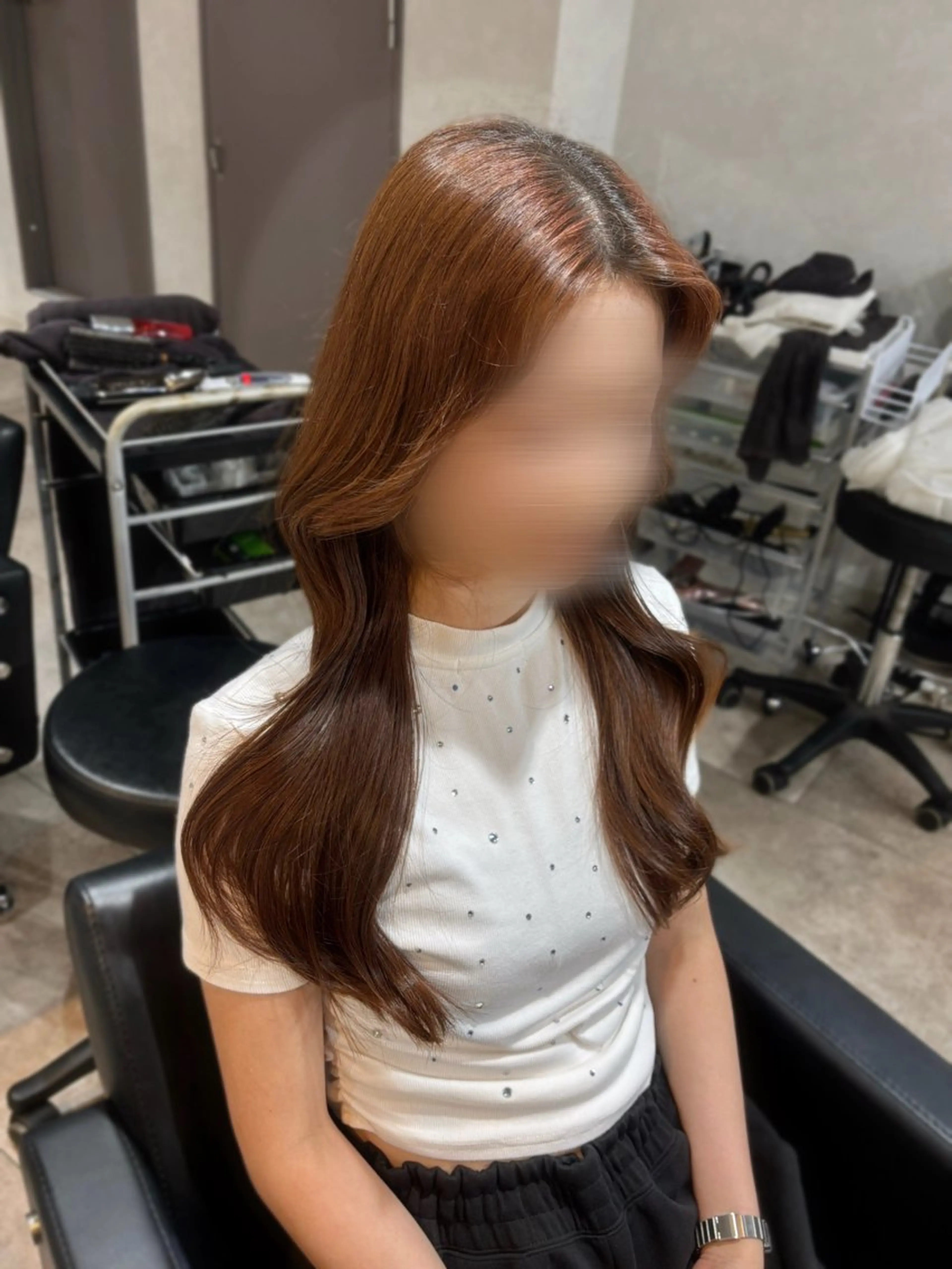 ロング lmu by if所属・程塚七海 /韓国風レイヤー🎀のヘアスタイル