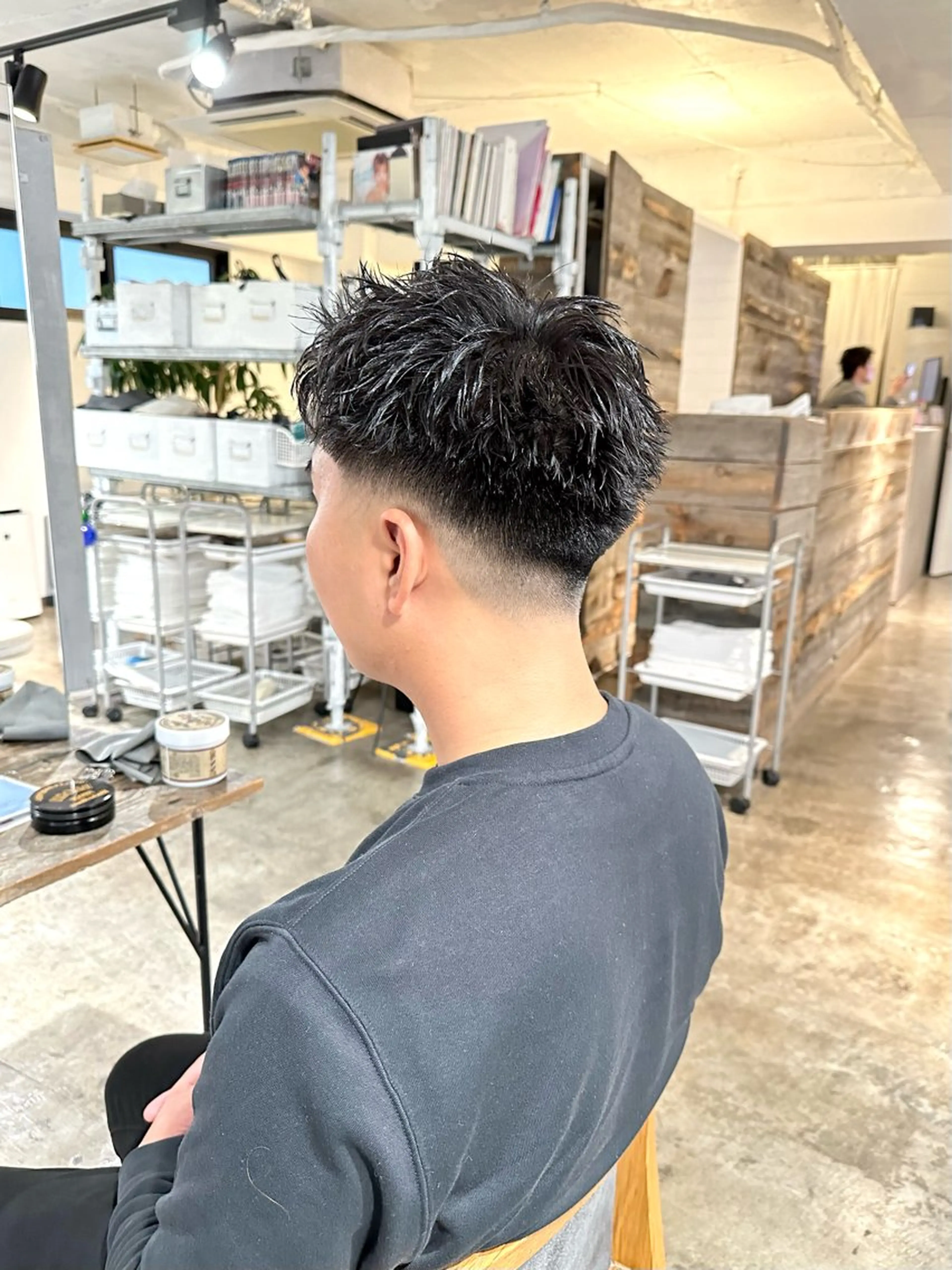 メンズ フェードカット メンズパーマ スキンフェード メンズツイストパーマ ツイストパーマ カット 骨格補正施術/メンズ 専門美容師/YUYAのヘアスタイル