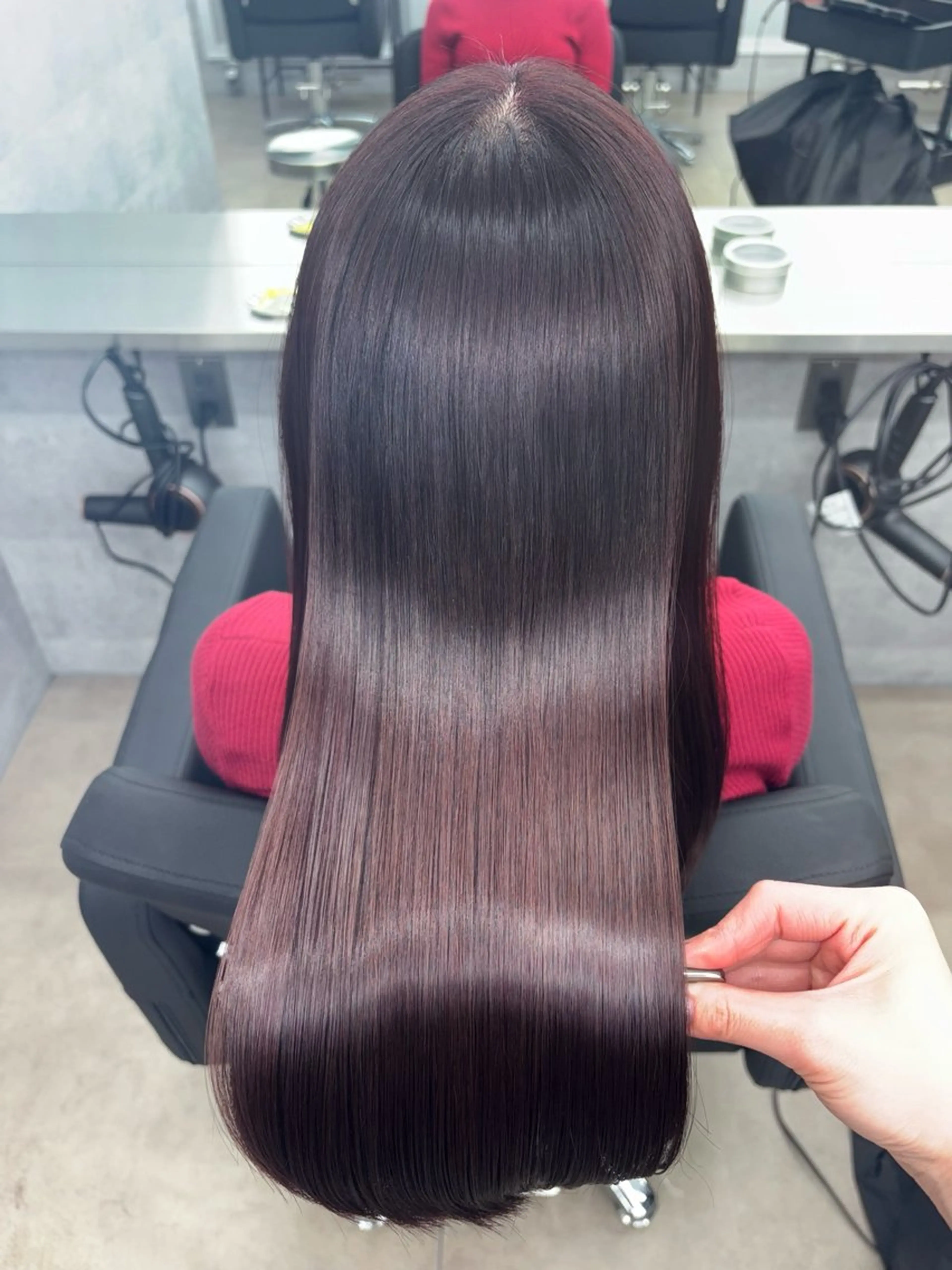 ロング カラー カット トリートメント 髪質改善/韓国 ﾚｲﾔｰ/店長/原島のヘアスタイル