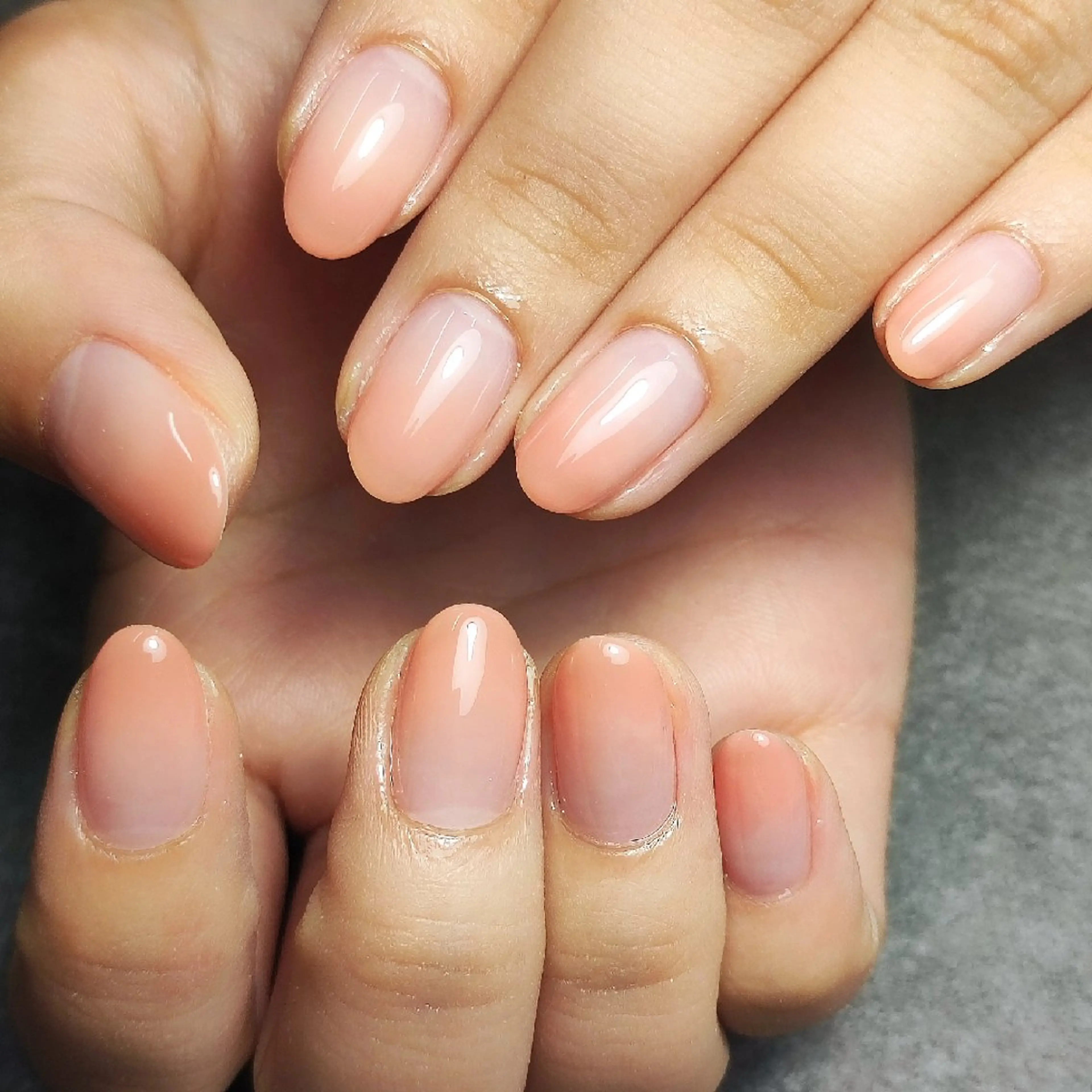 ネイル グラデーション オレンジ ハンドネイル 個人サロン saltnailのネイルデザイン